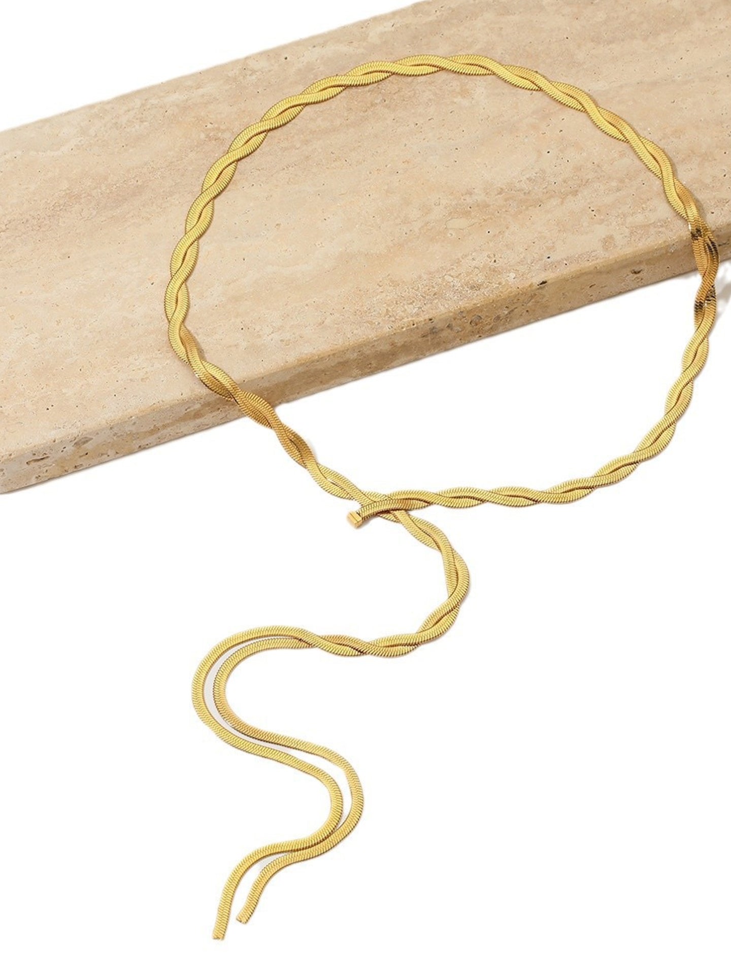 TWISTED LONG NECKLAC