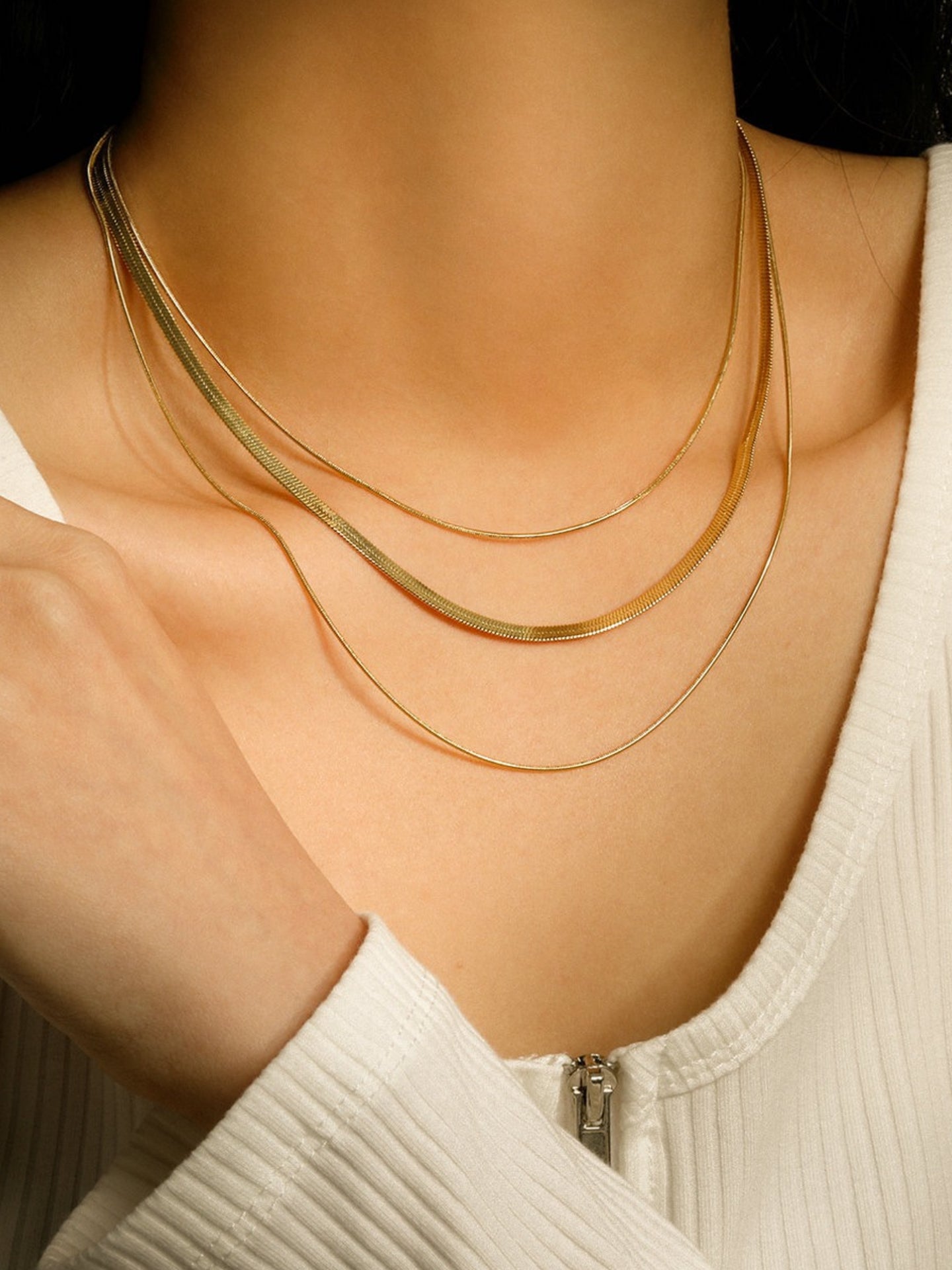 TRIPLE-LAYER SNAKE CHAIN