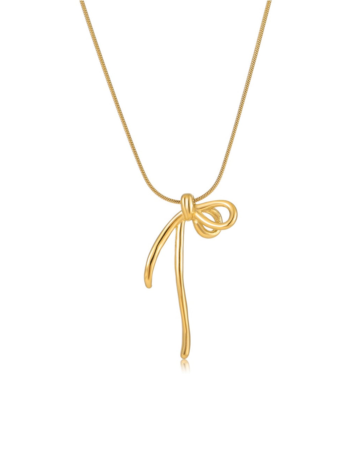 MINIMALIST BOW NECKLACE