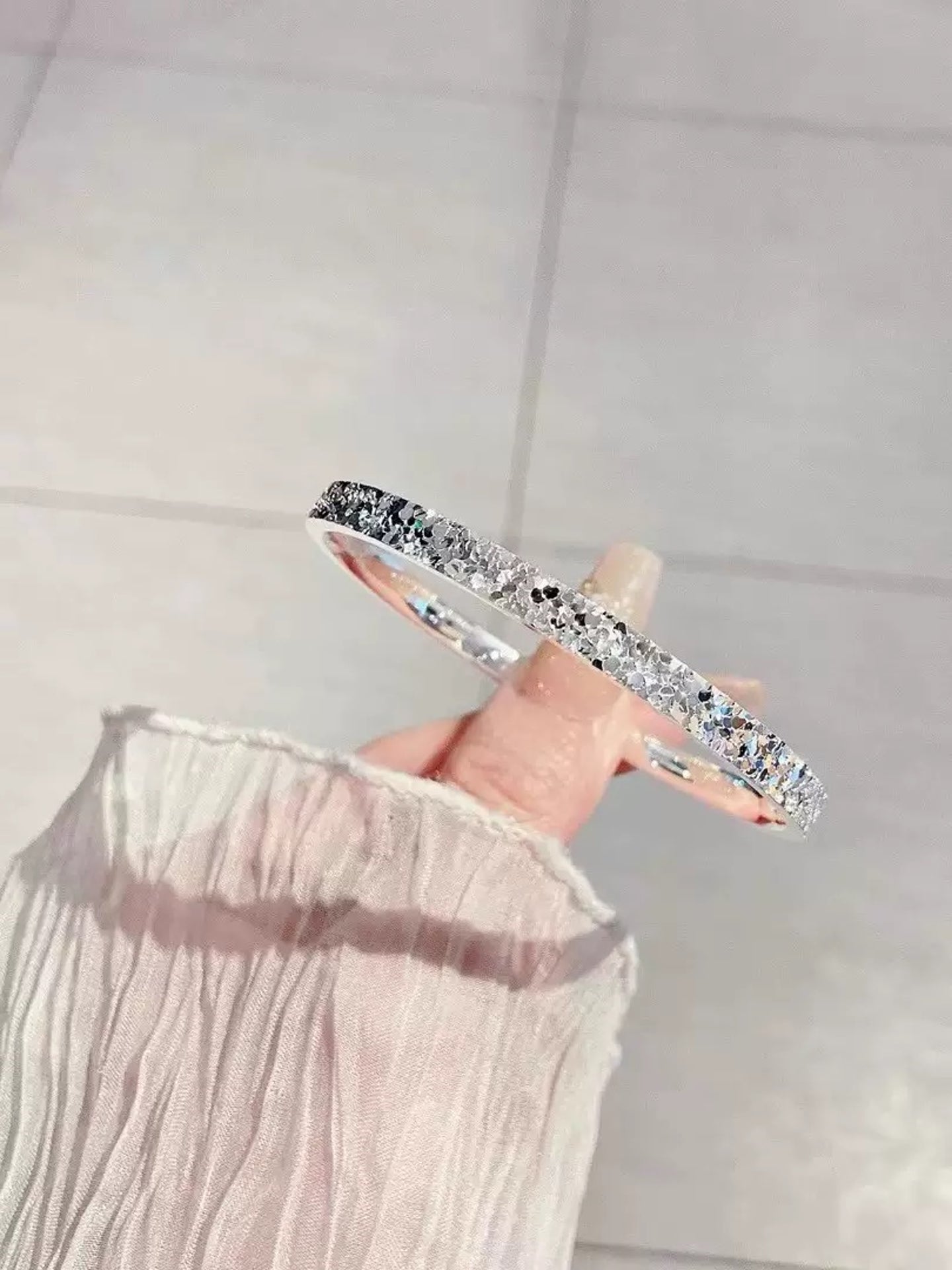 999 SILVER ICY BRACELET