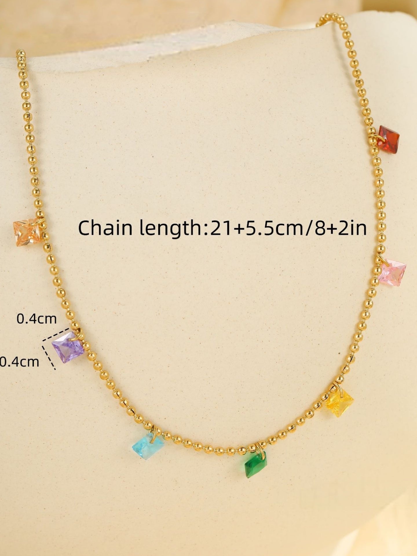 COLORFUL DIAMOND ANKLET