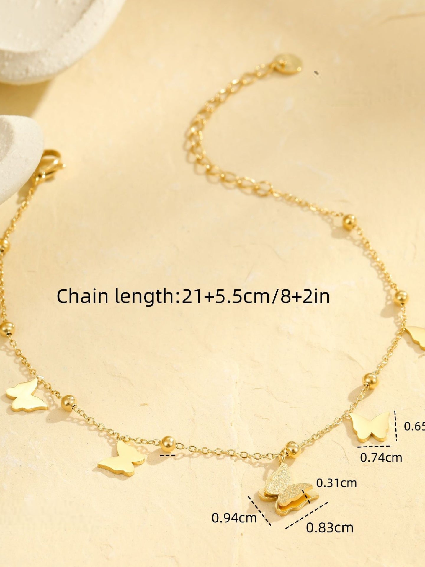 COLORFUL BUTTERFLY ANKLET