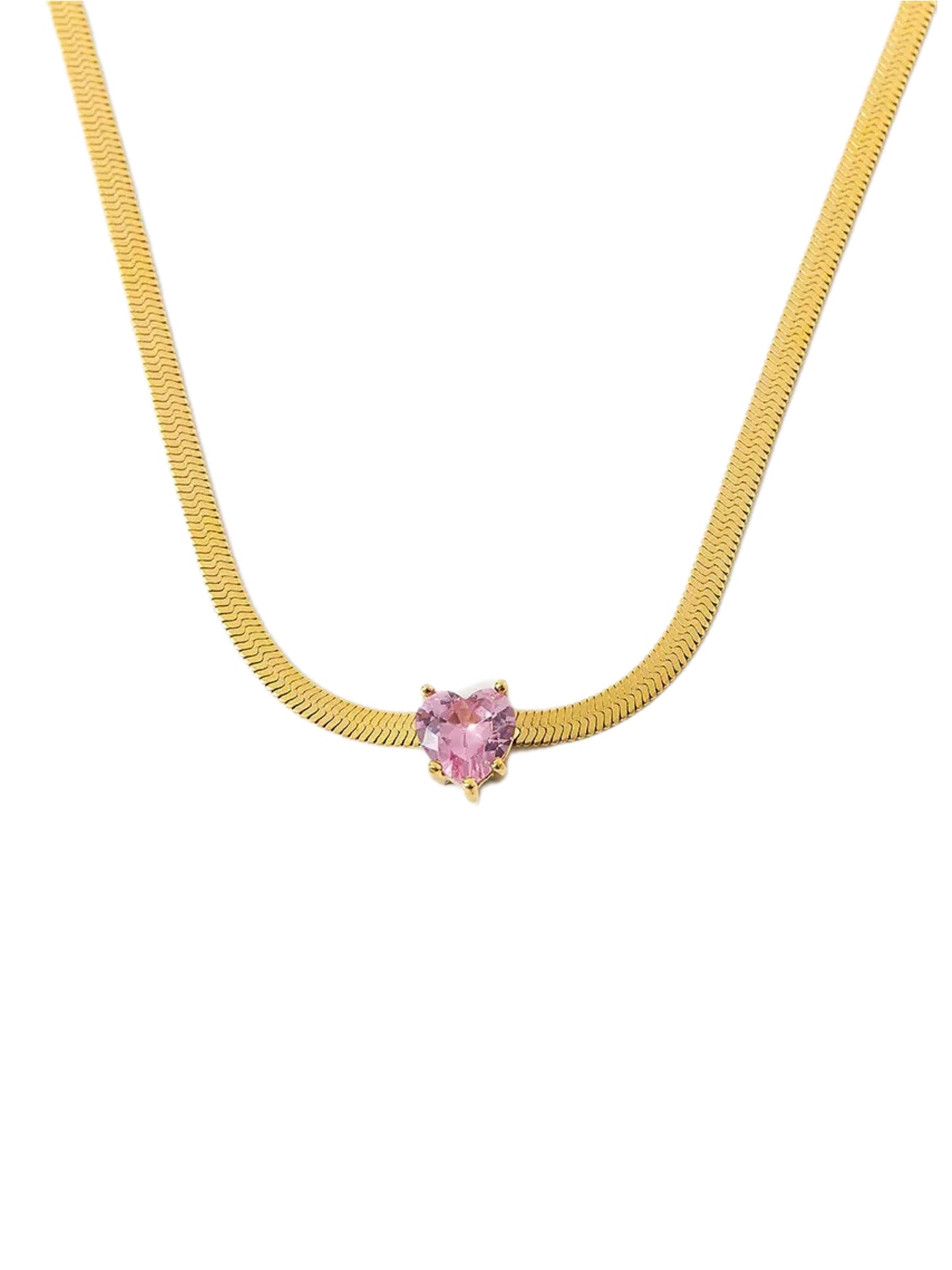 HEART ZIRCON NECKLACE