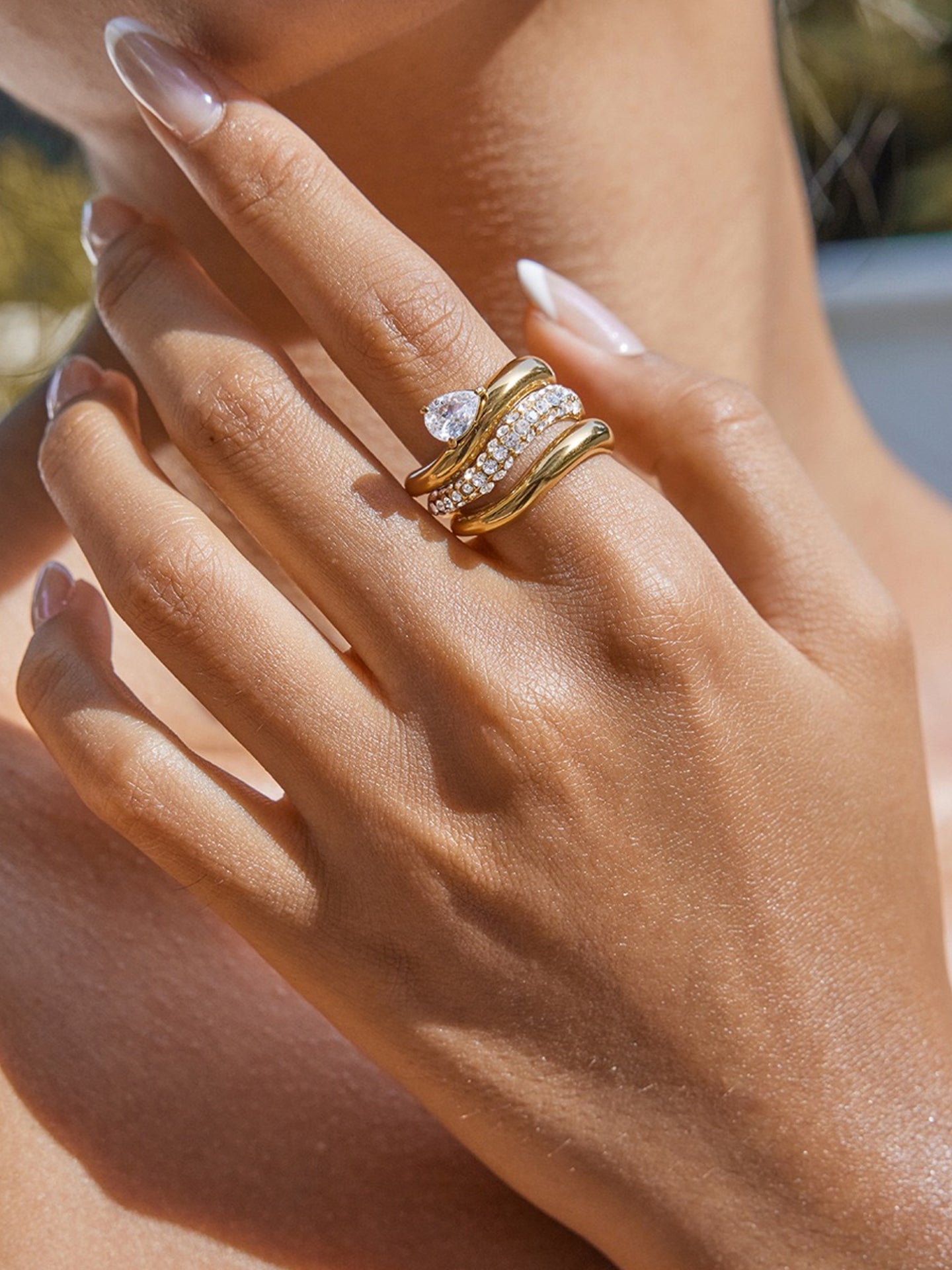 ZIRCON STACKING RINGS