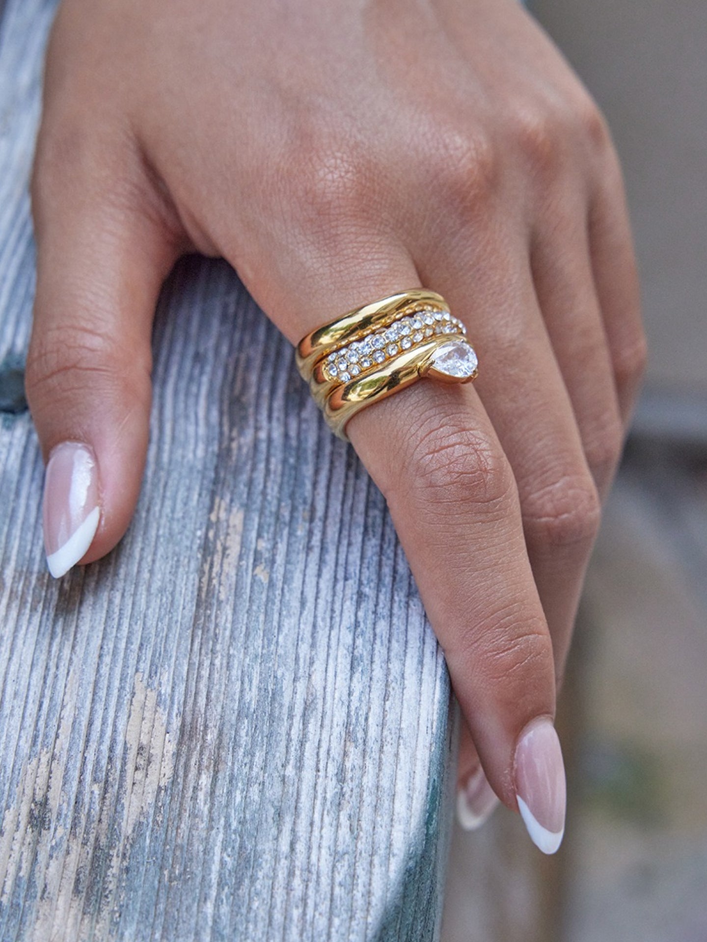 ZIRCON STACKING RINGS