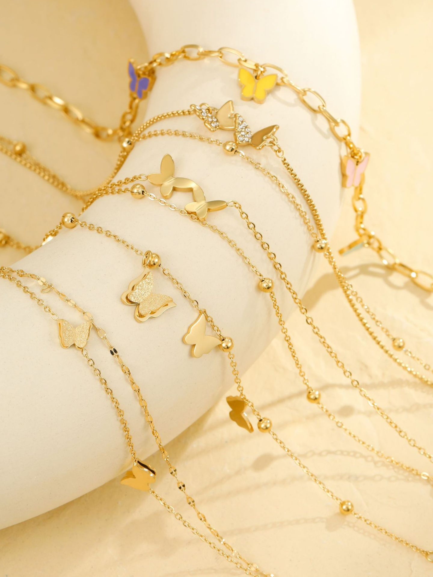 COLORFUL BUTTERFLY ANKLET