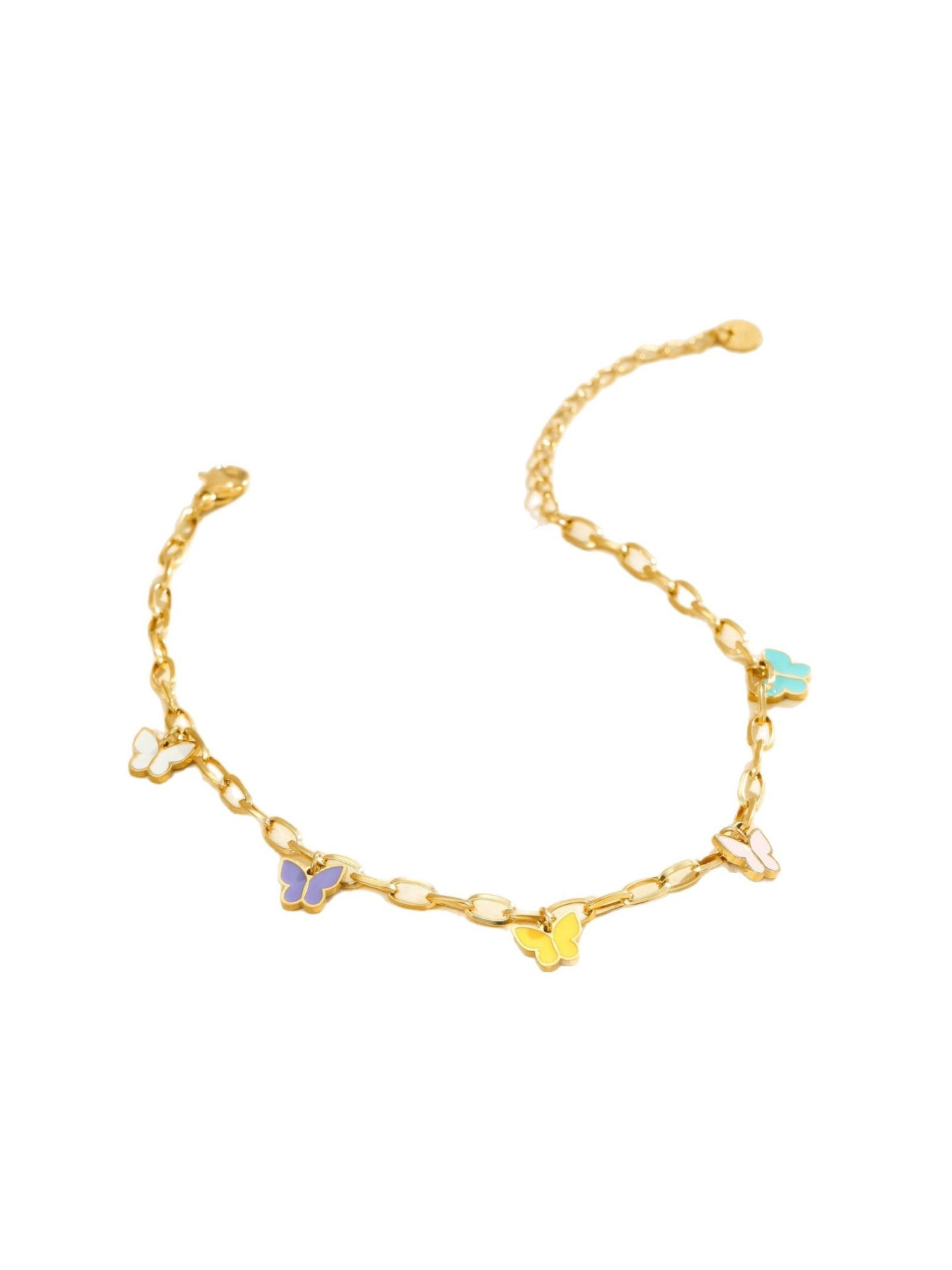 COLORFUL BUTTERFLY ANKLET