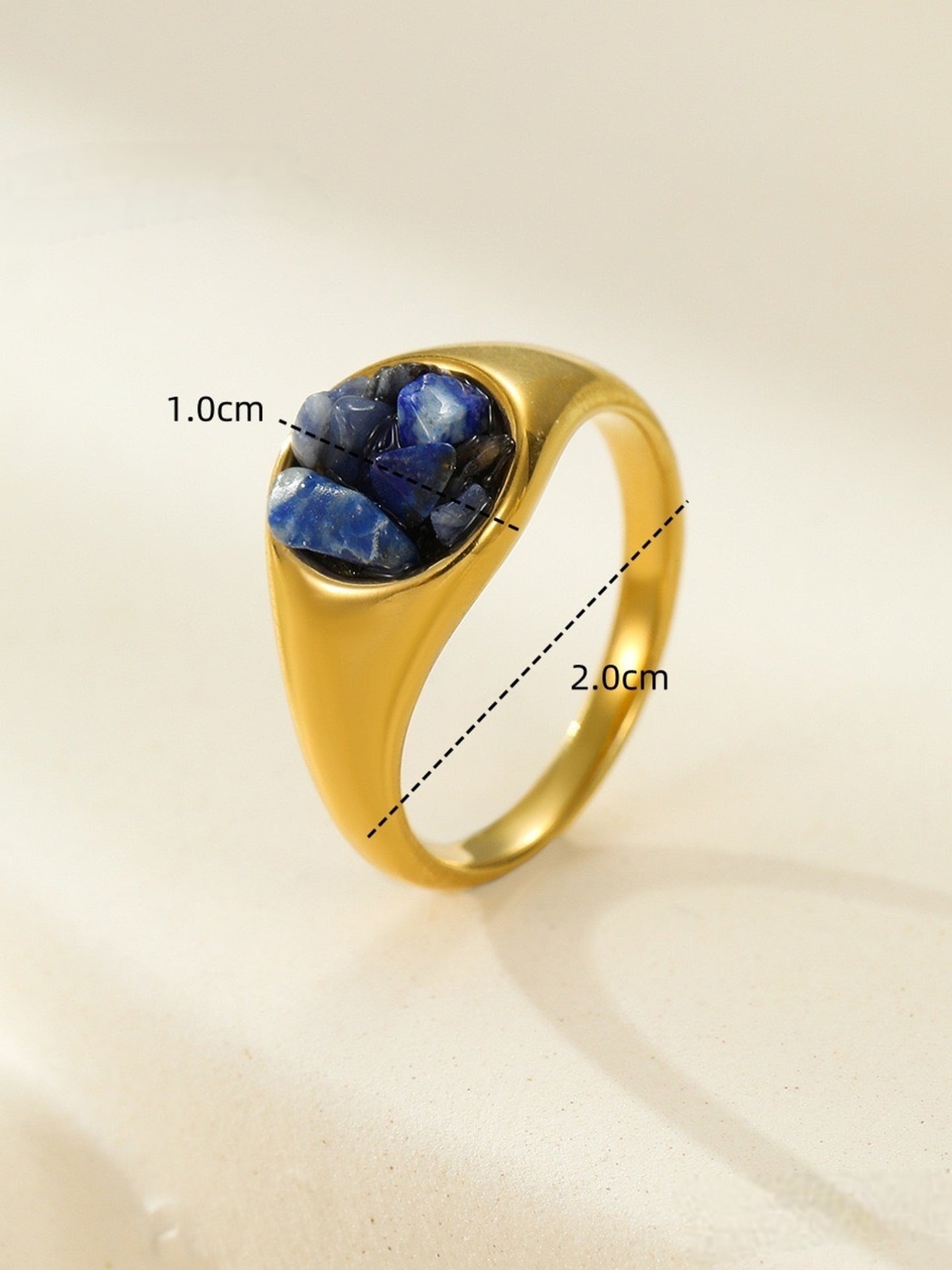 IRREGULAR GEMSTONE RING