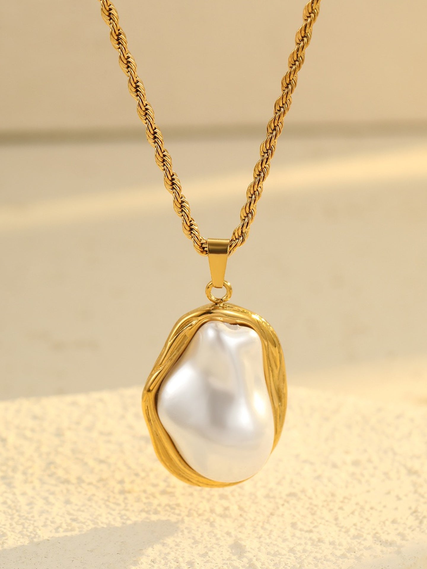 IRREGULAR PEARL GOLD PAIR
