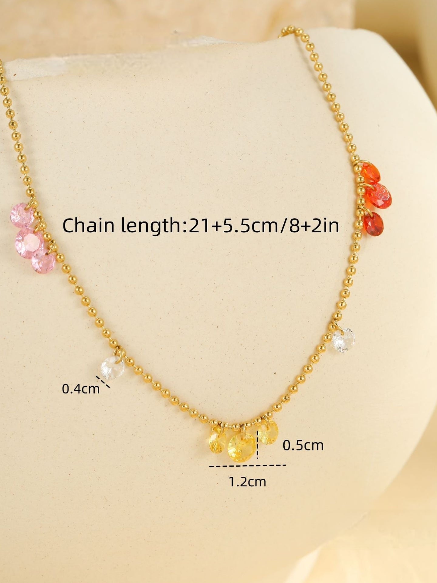 COLORFUL DIAMOND ANKLET