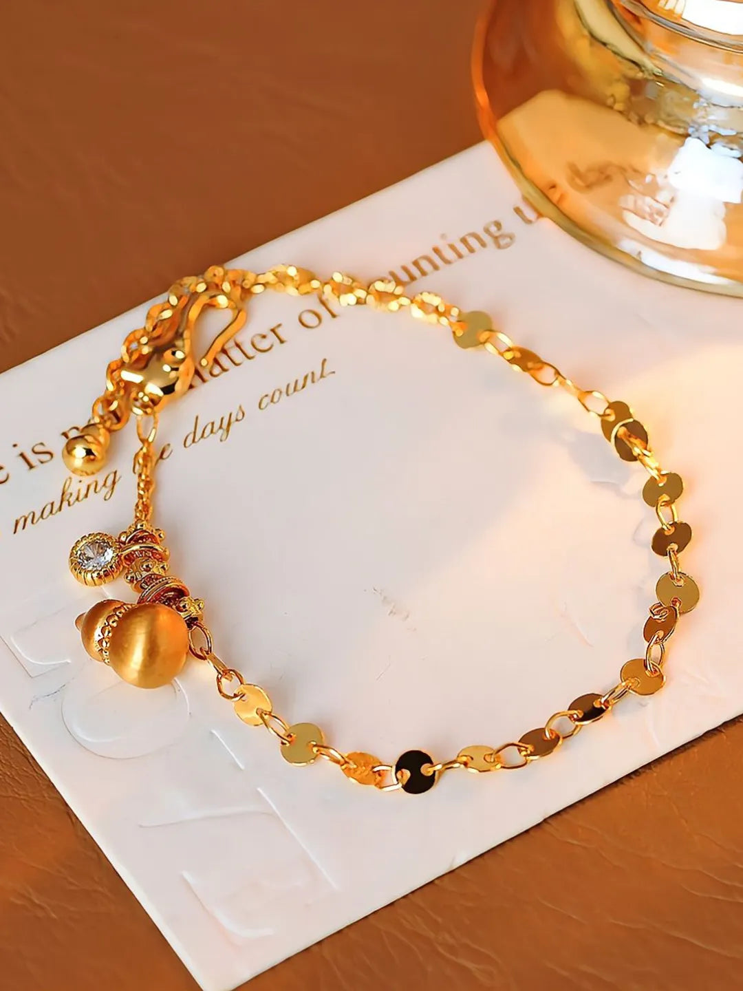 GOLD GOURD BRACELET