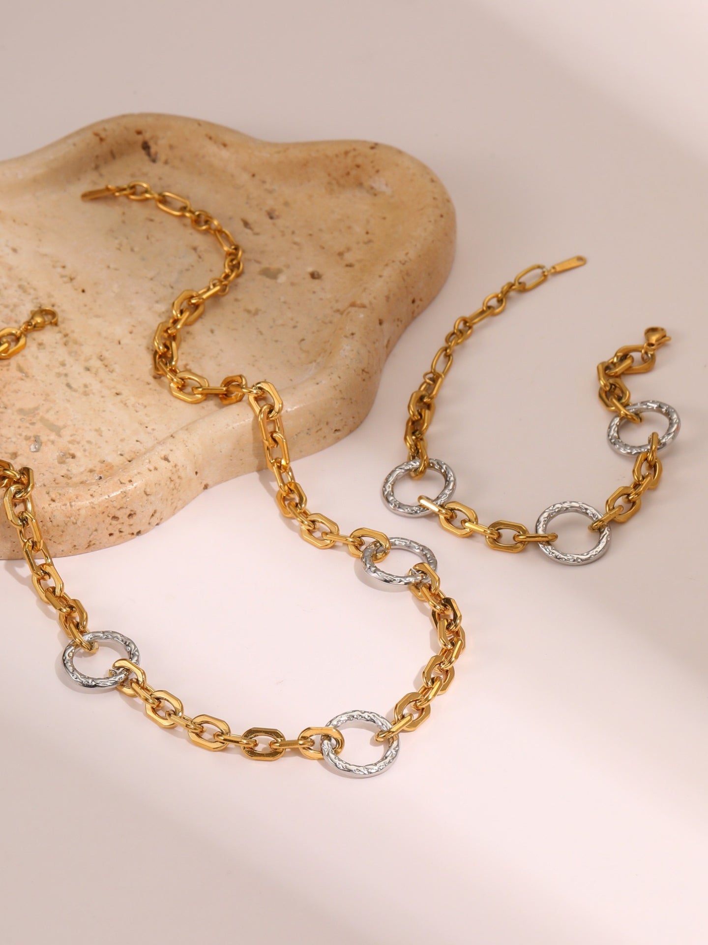 TWO-TONE JEWELRY SET