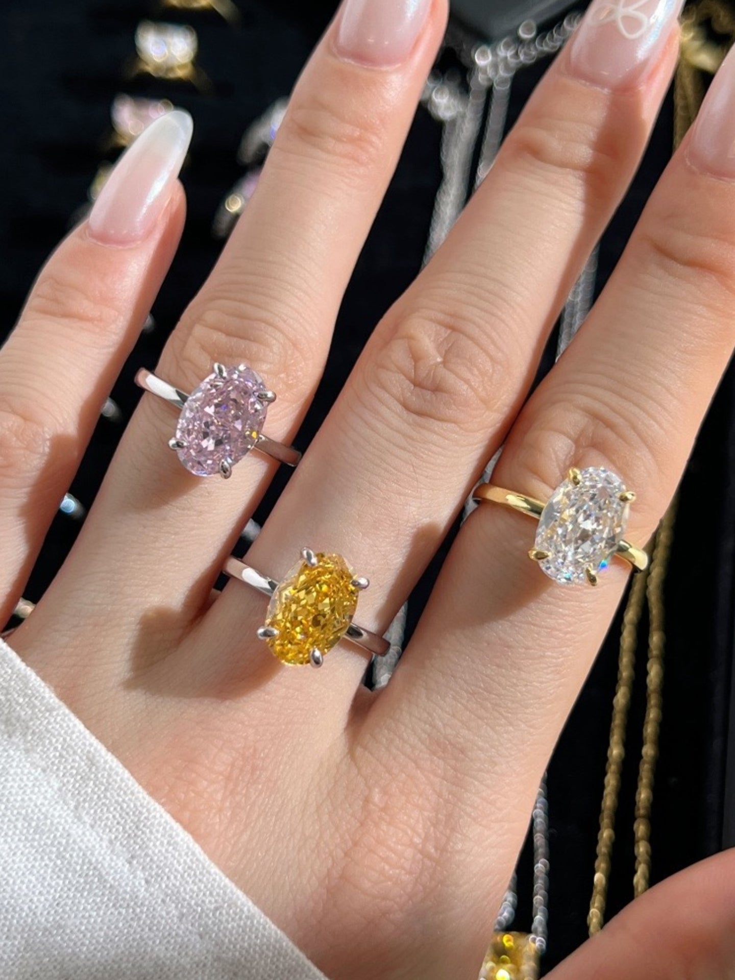 AURORA ICE-CUT SILVER RING