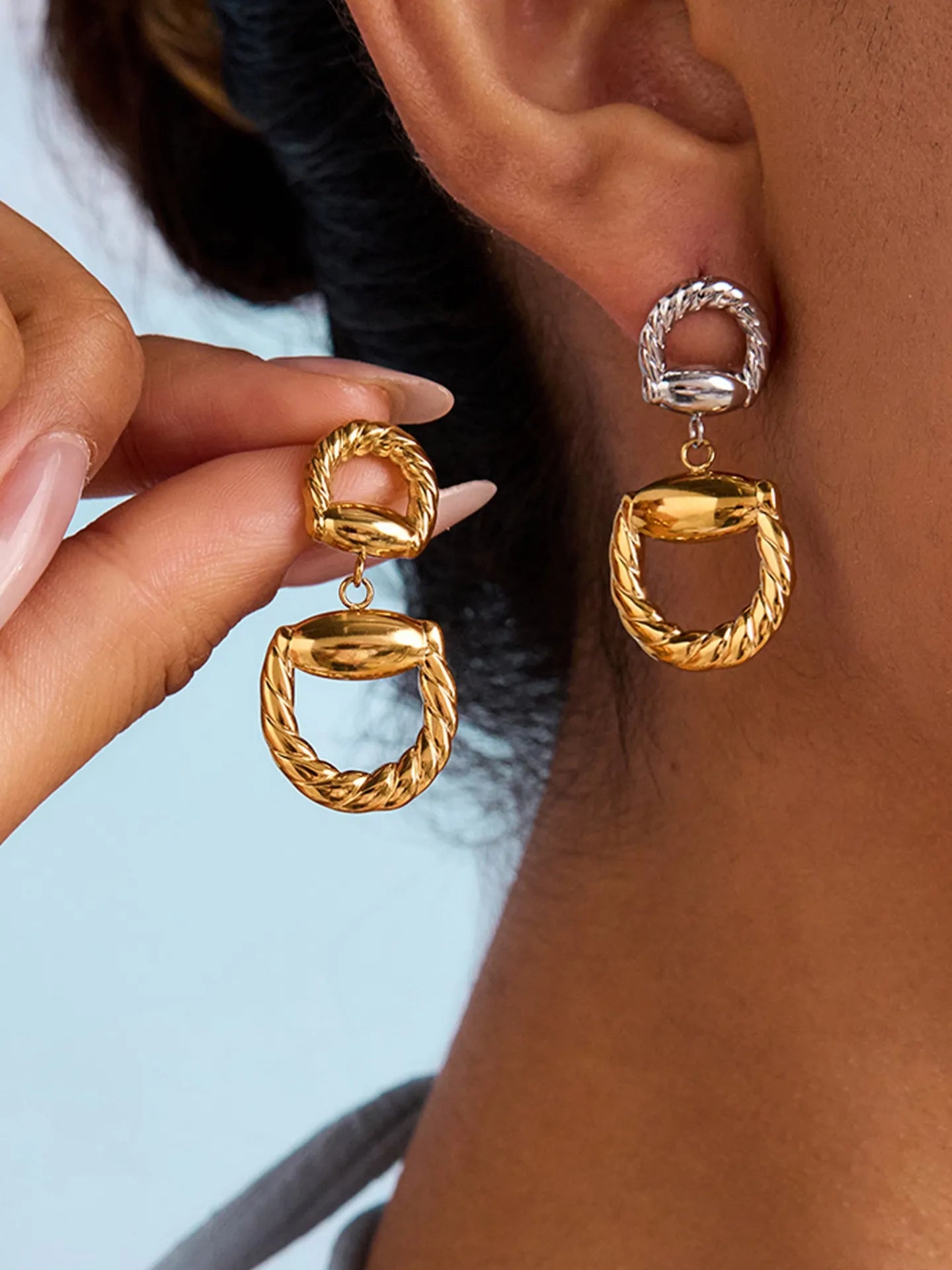 COLOR BLOCK EARRINGS