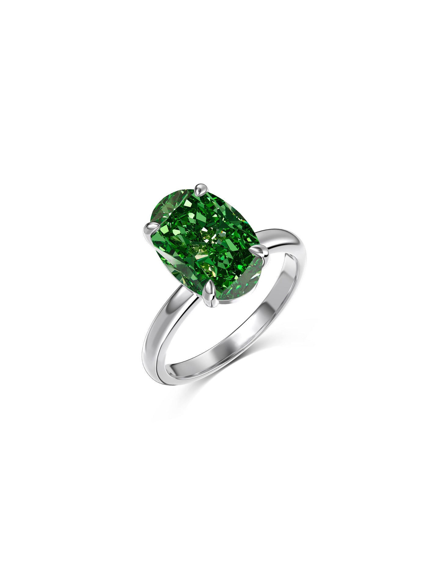 AURORA ICE-CUT SILVER RING