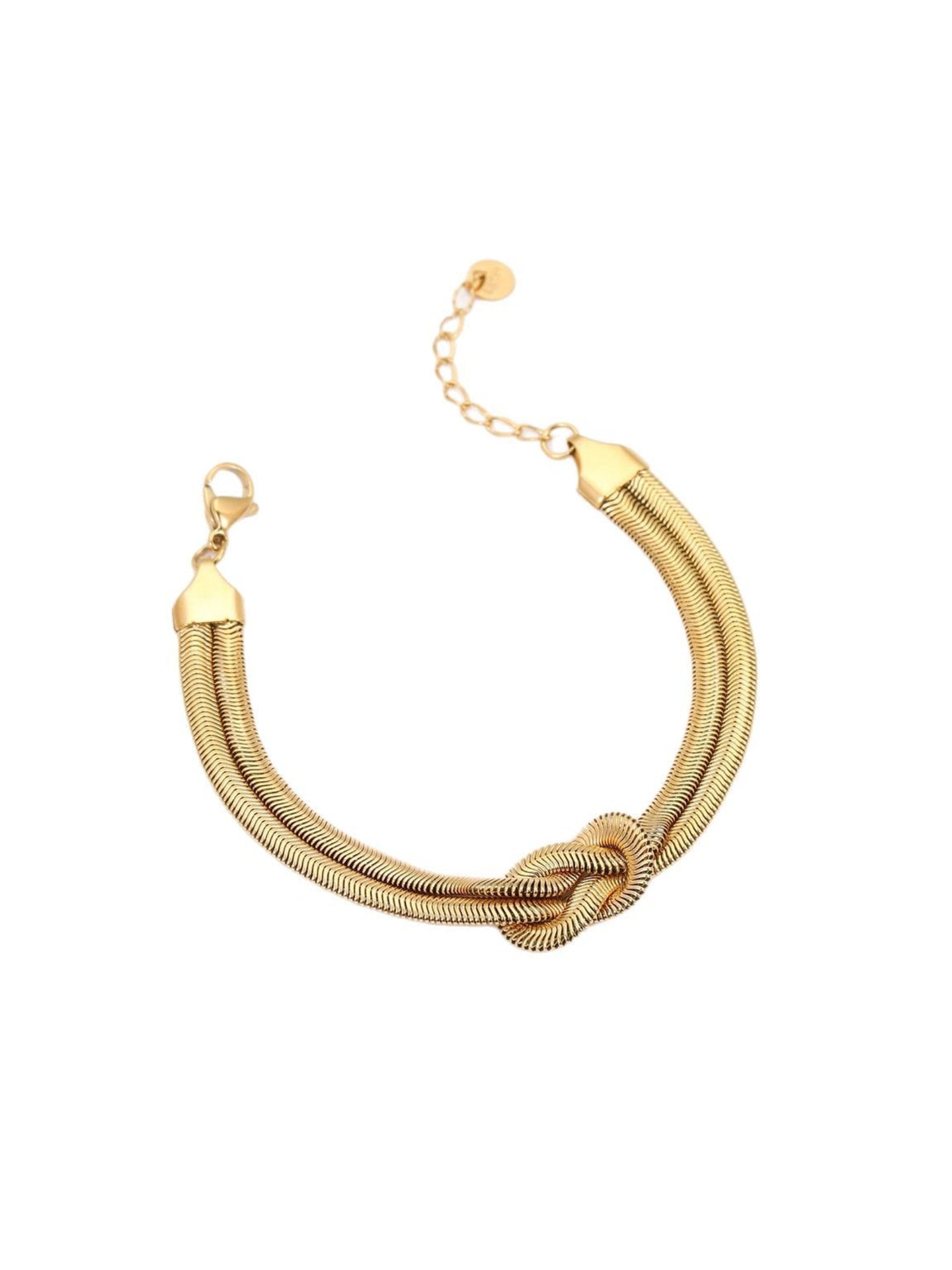 KNOTTED METAL BRACELET