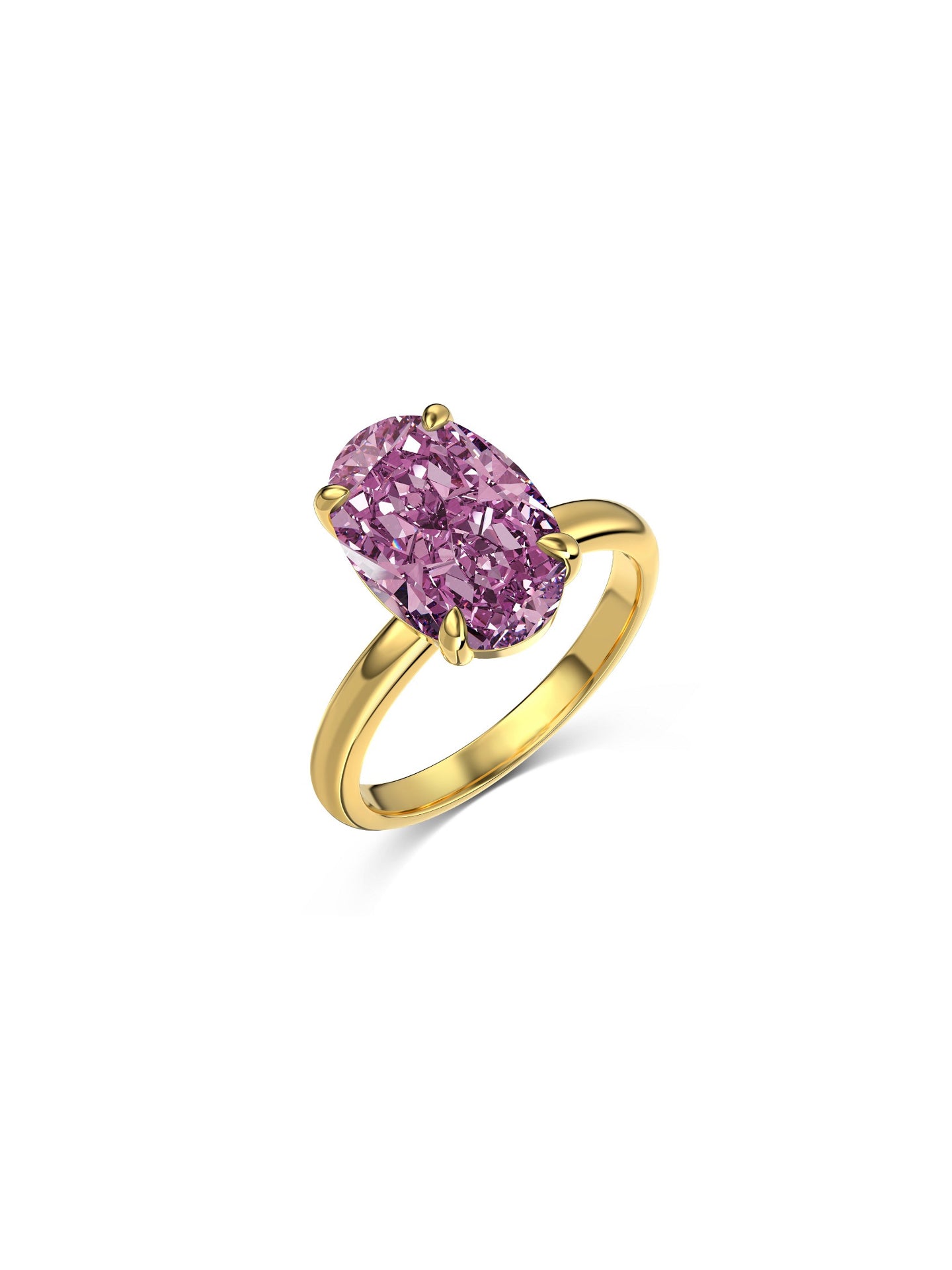 AURORA ICE-CUT SILVER RING