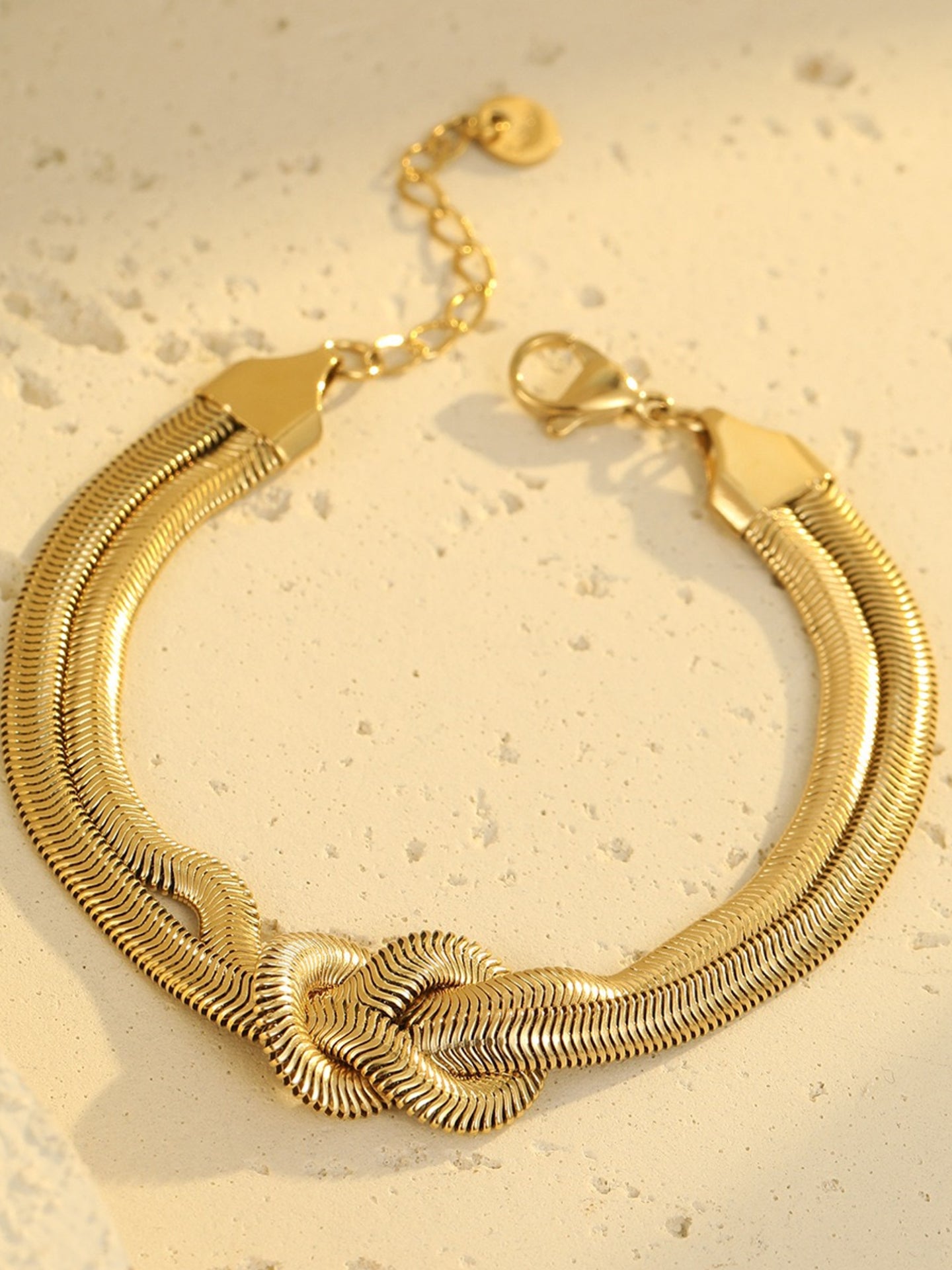 KNOTTED METAL BRACELET