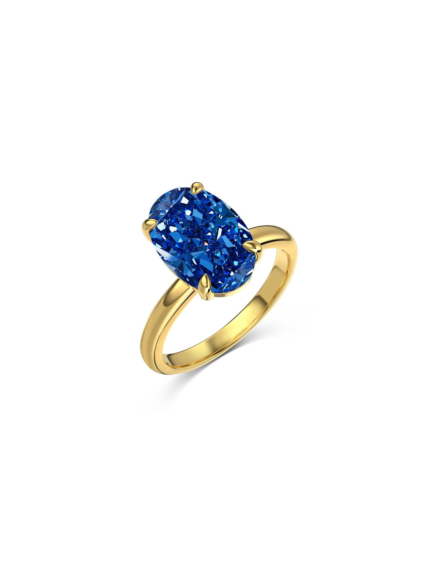 AURORA ICE-CUT SILVER RING