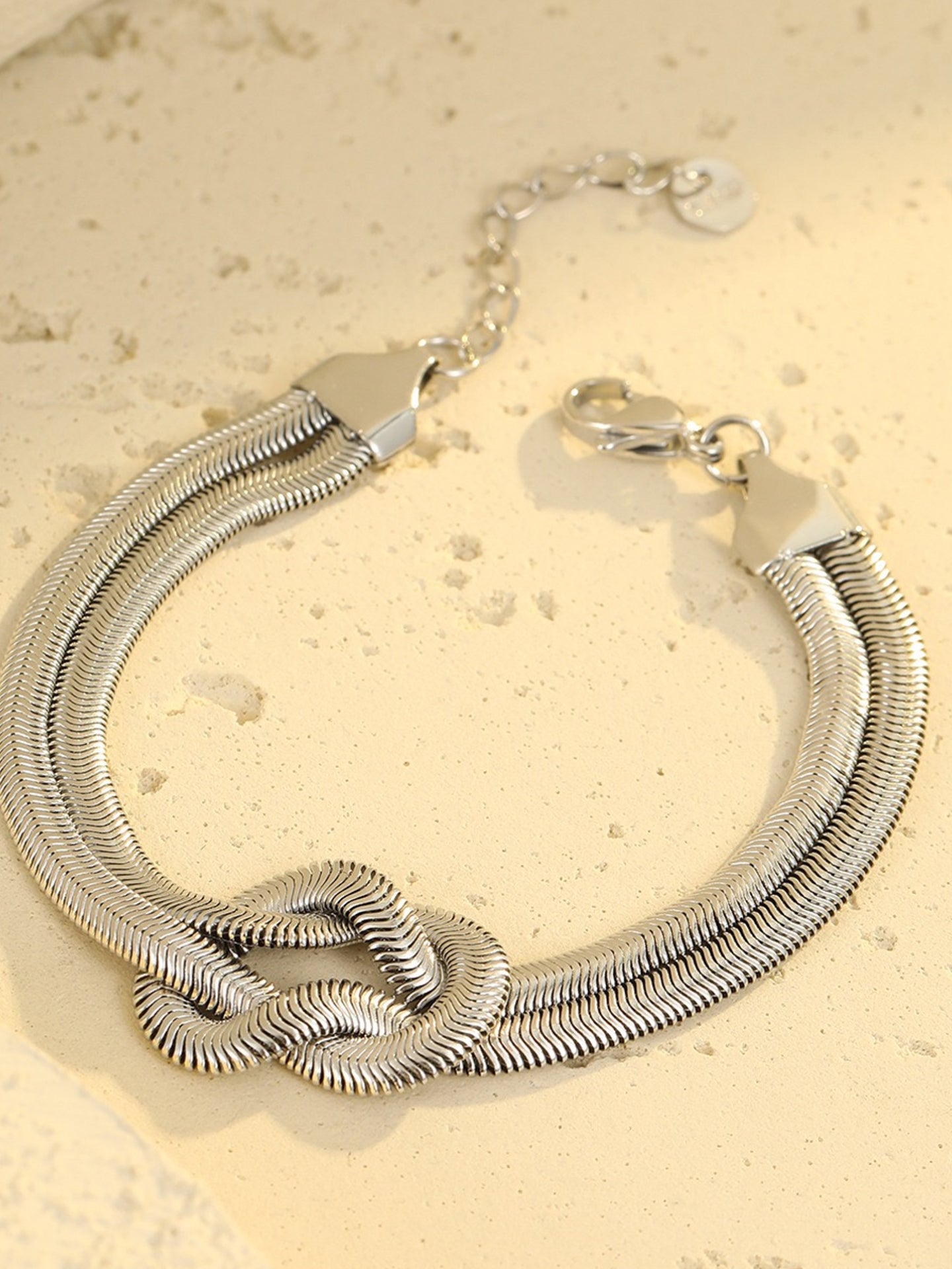 KNOTTED METAL BRACELET