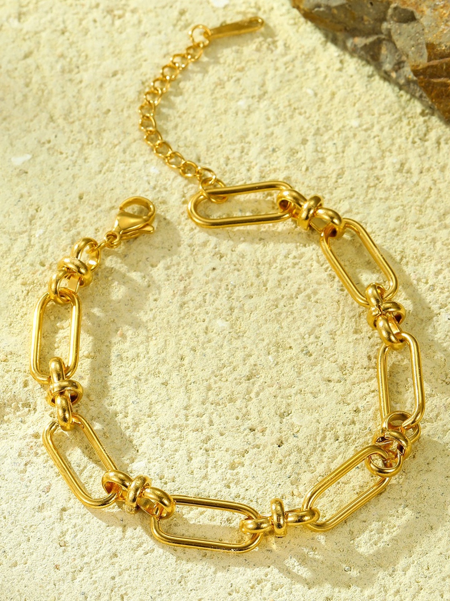 CROSS CLASP BRACELET