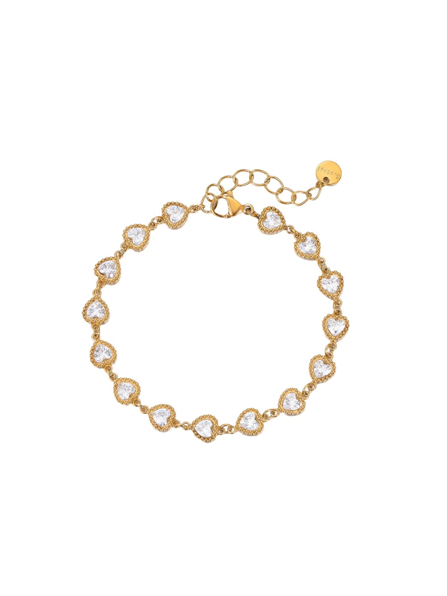 HEART ZIRCON BRACELET