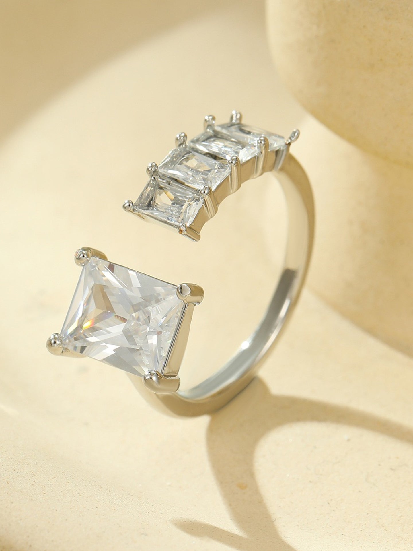 ZIRCON OPEN RING