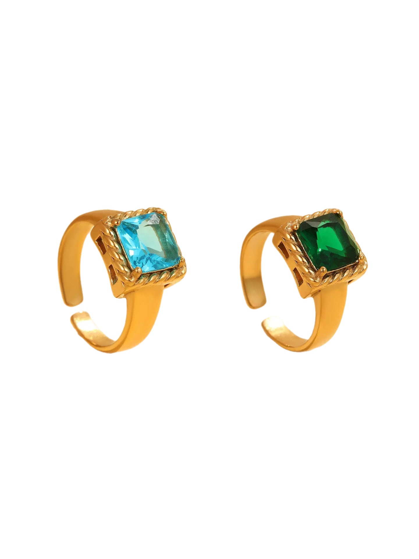 RETRO MODERN ZIRCON RING