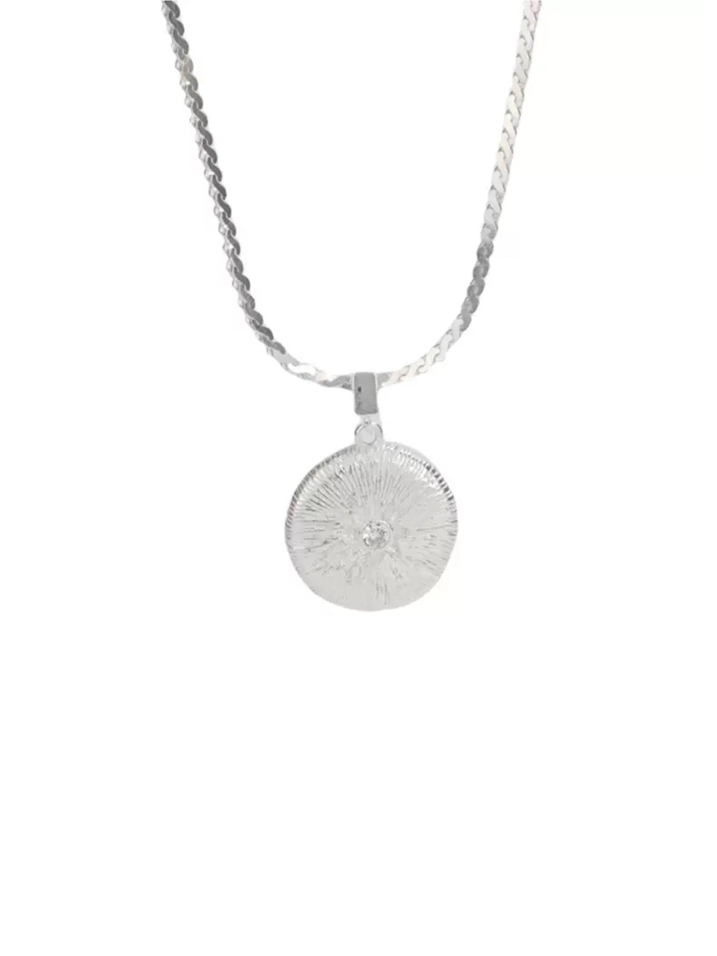 TEXTURED ZIRCON NECKLACE