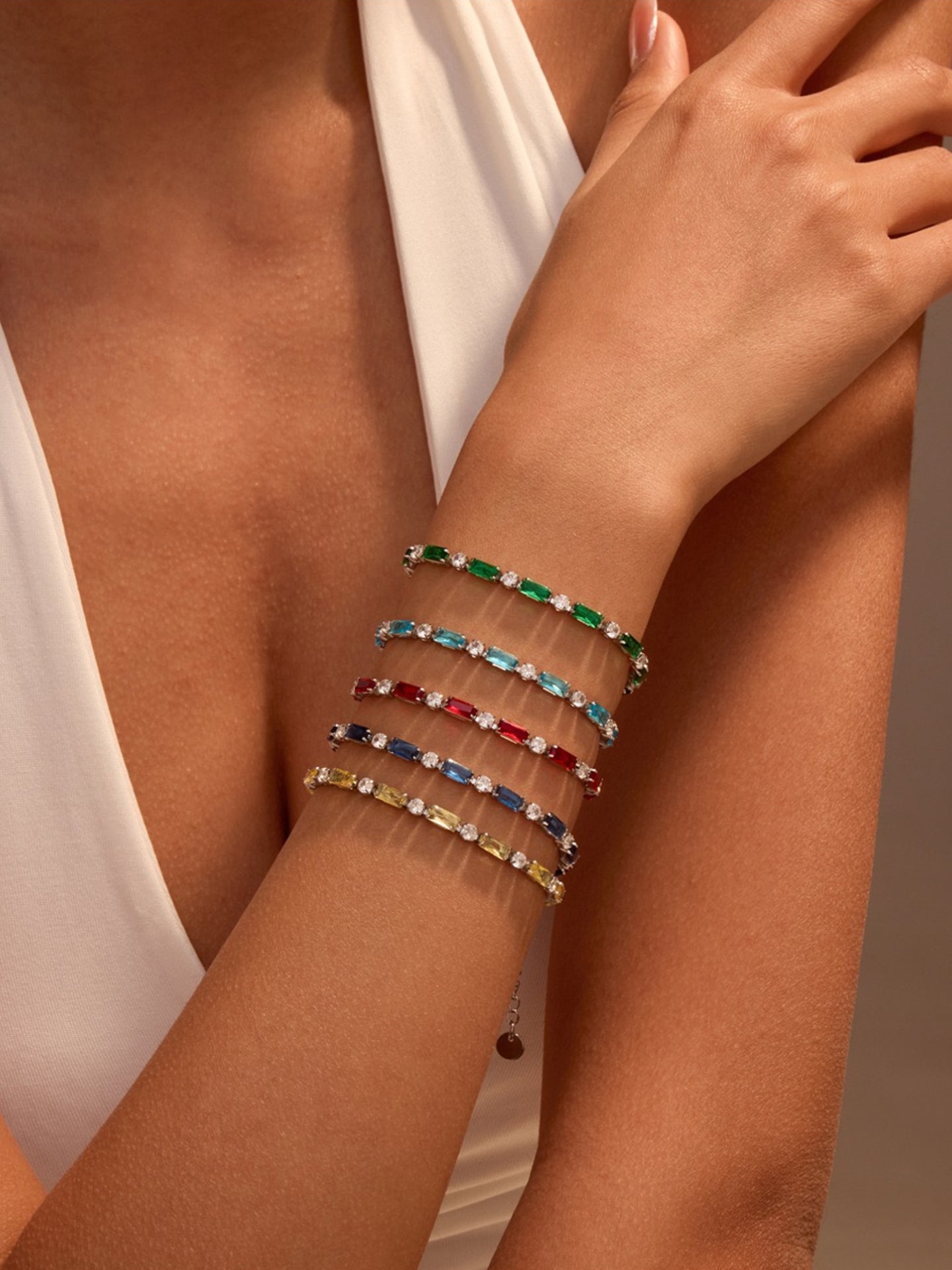 COLORED ZIRCON BRACELET