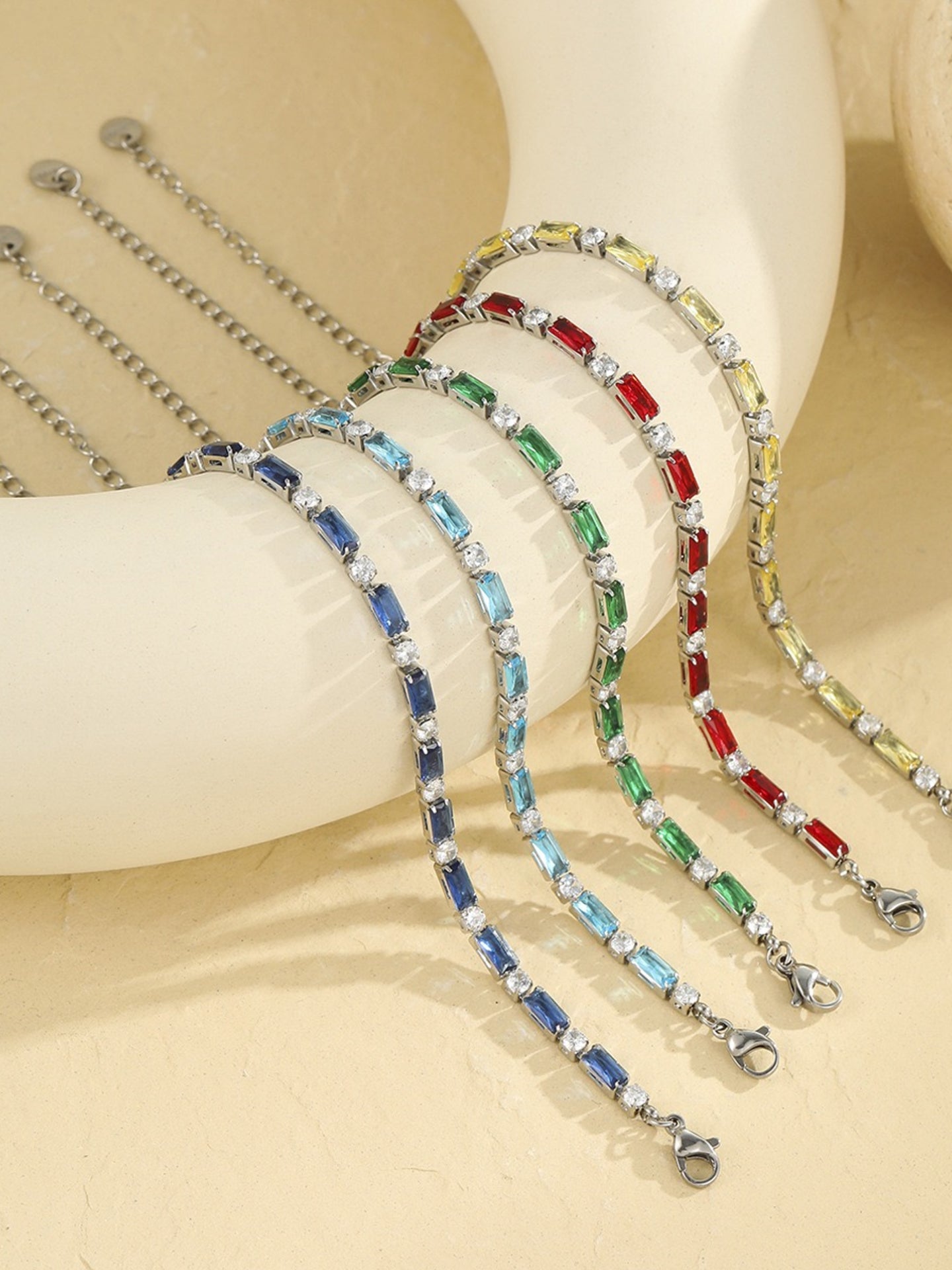 COLORED ZIRCON BRACELET
