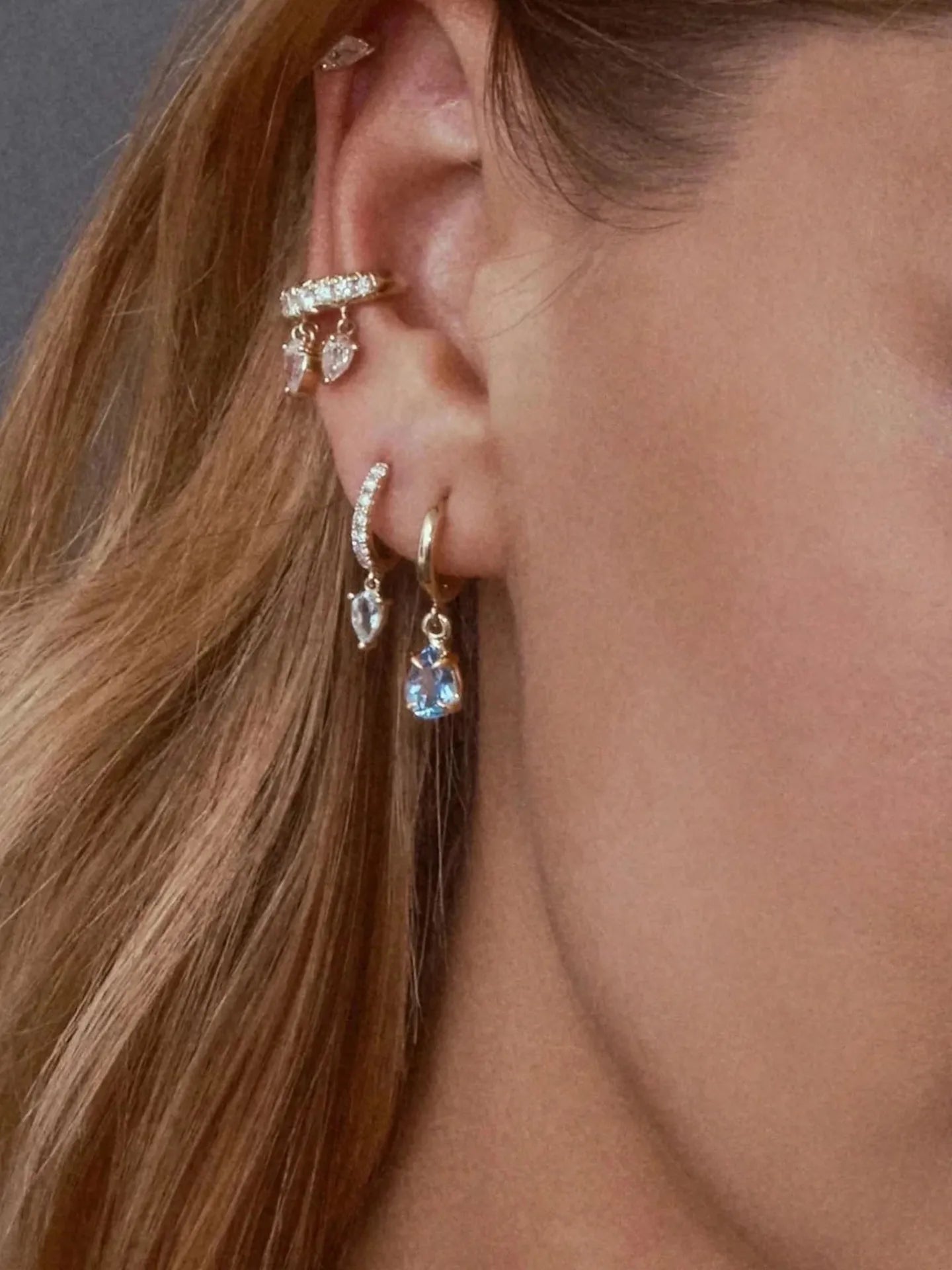TASSEL ZIRCON EAR CUFF
