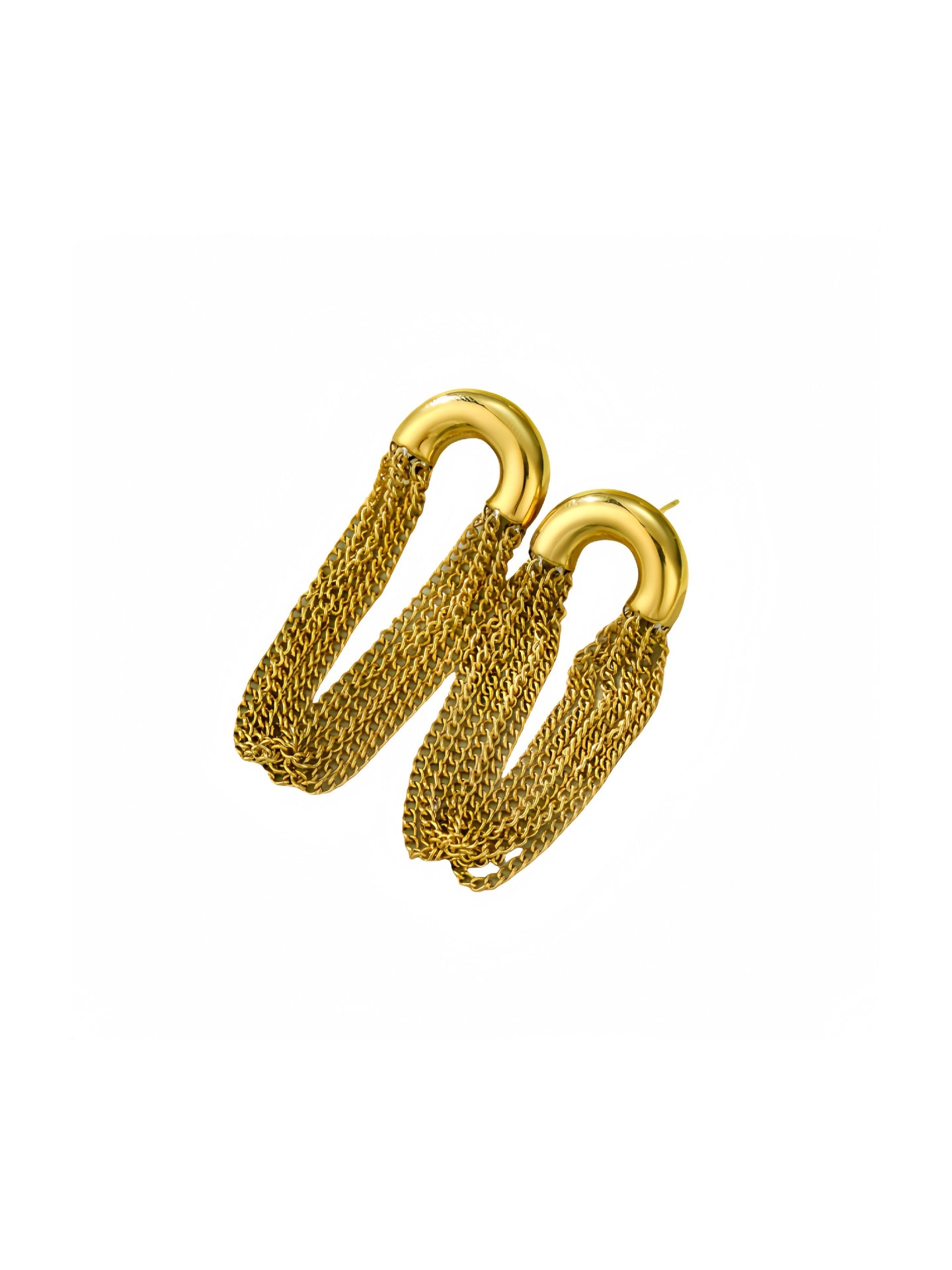 TASSEL C-HOOP EARRINGS