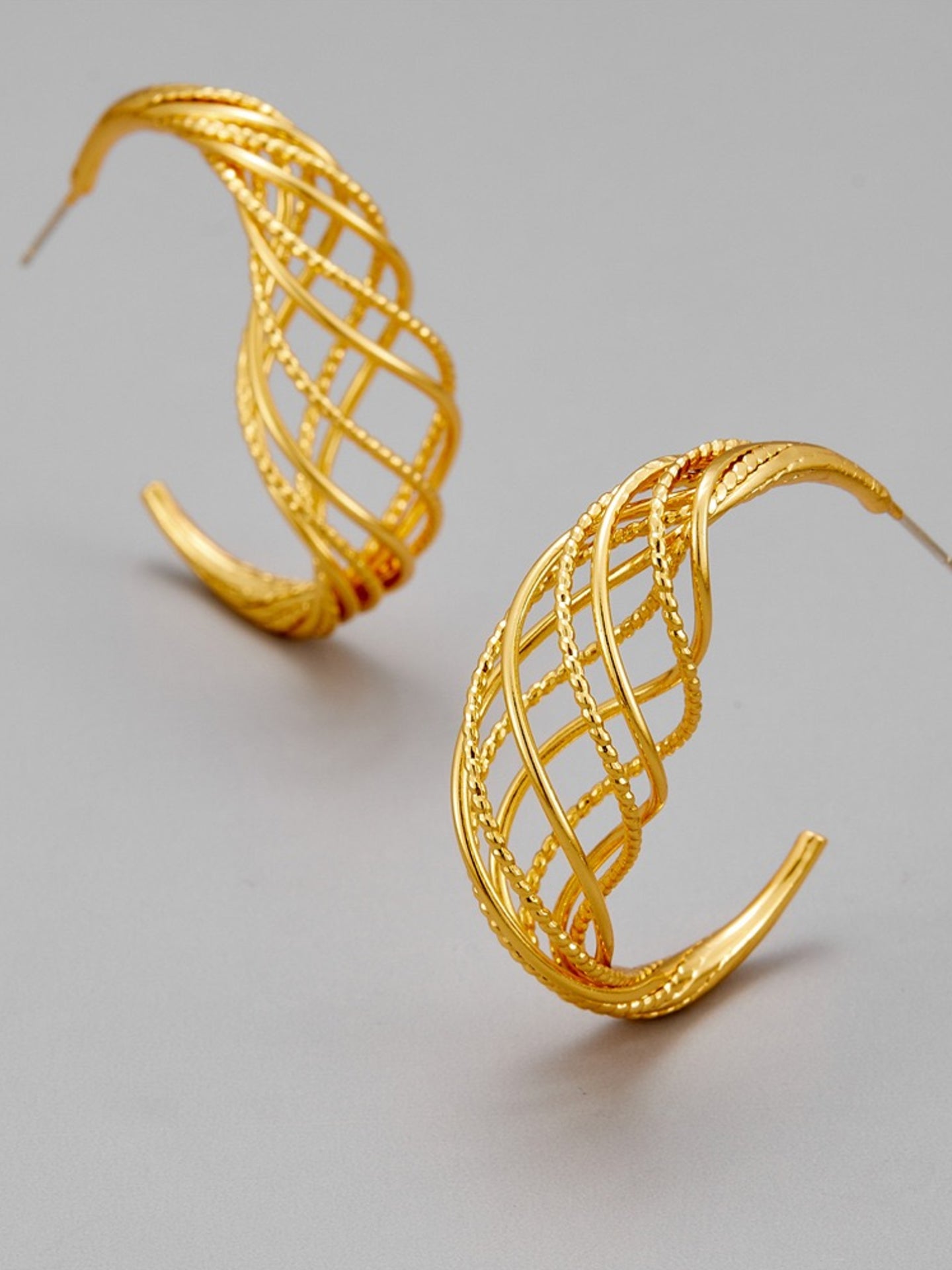 BOUCLES D'OREILLES VINTAGE EN FILIGRANE