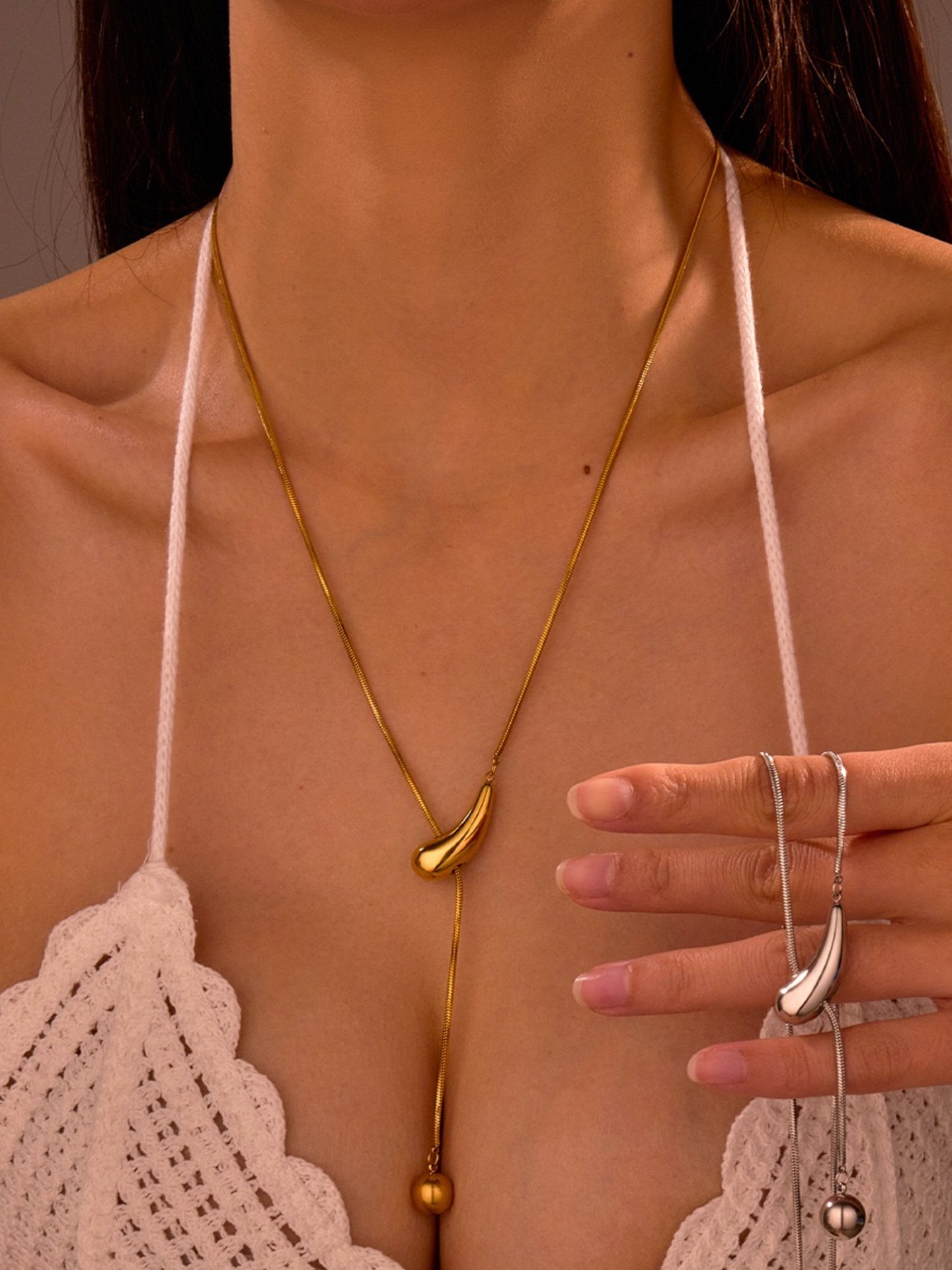 SERPENTINE Y-CHAIN NECKLACE