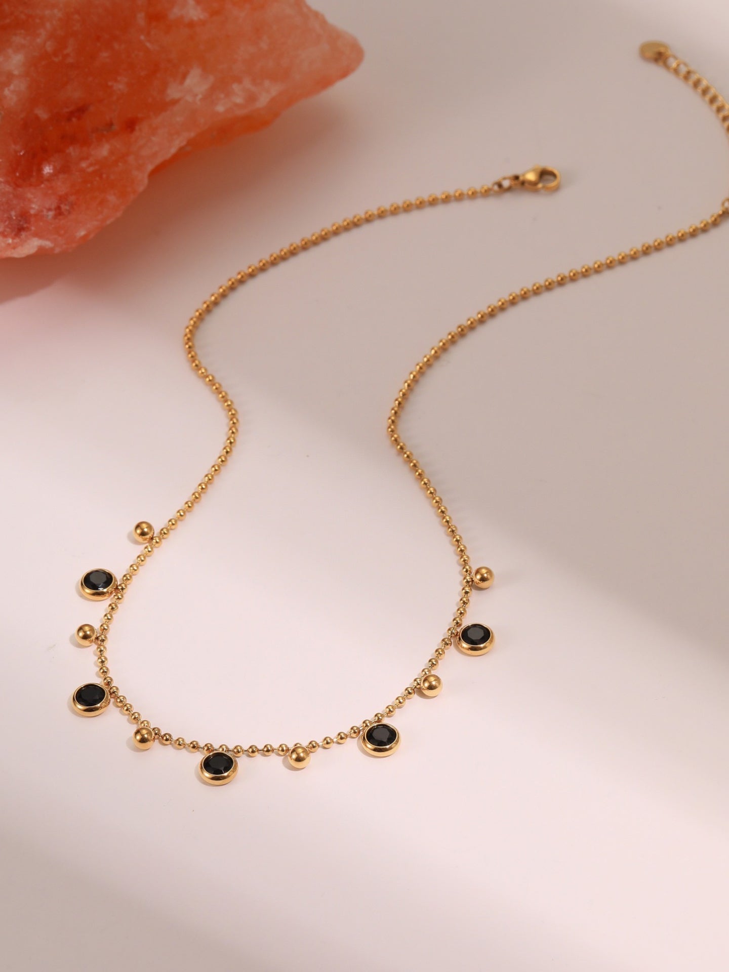 ZIRCON TASSEL NECKLACE