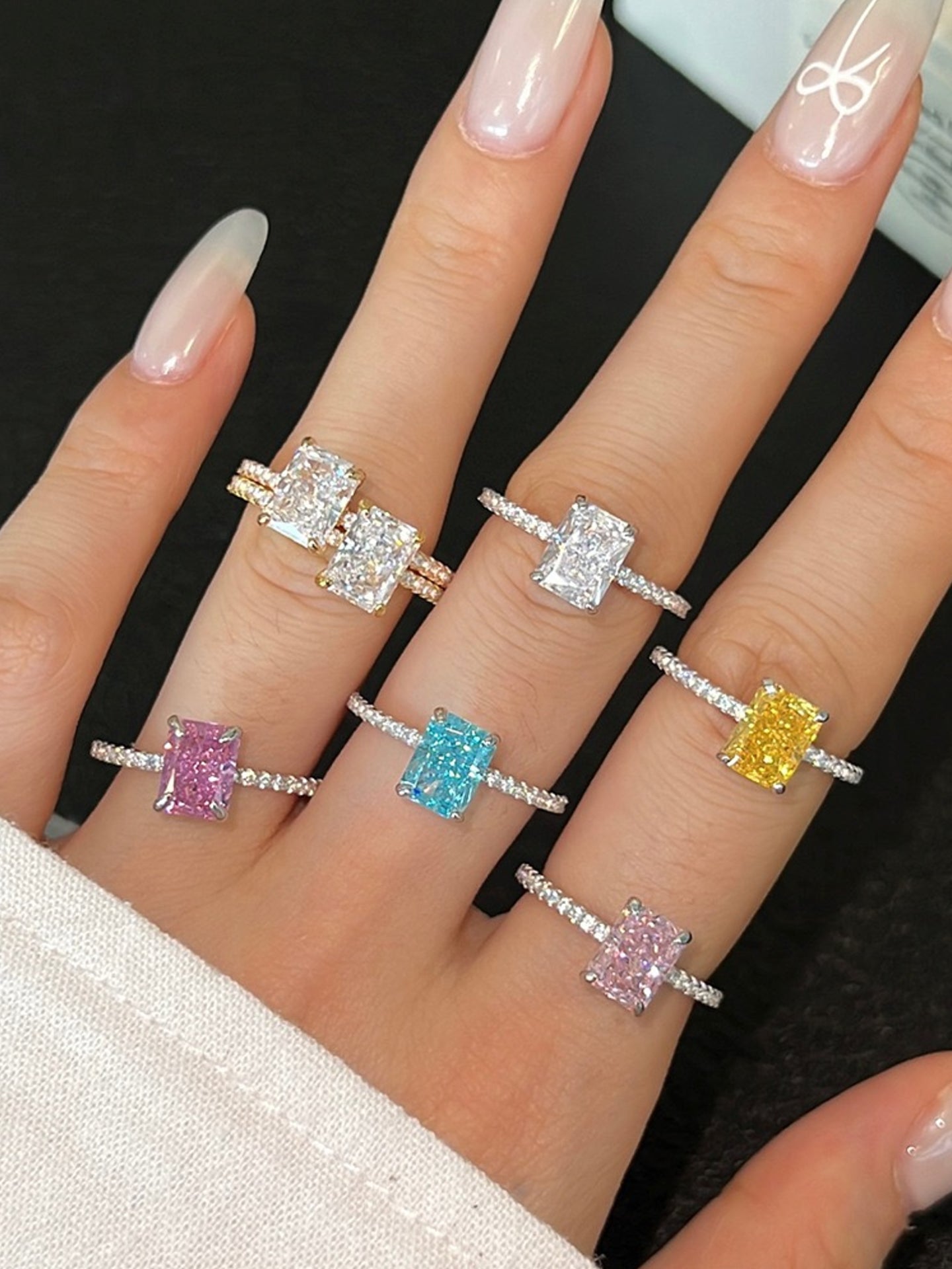 ICE-CUT ZIRCON RING