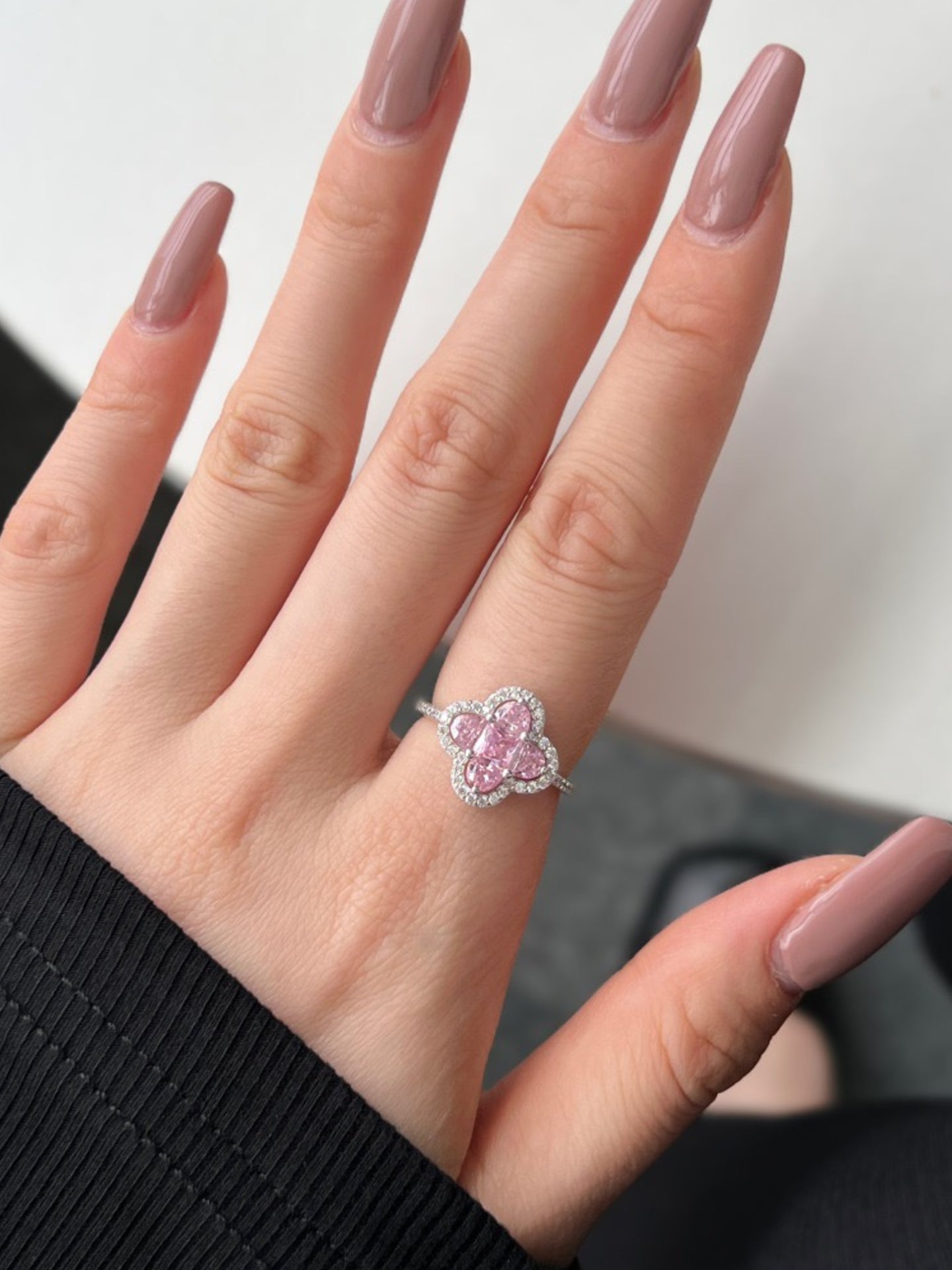 FOUR-LEAF CLOVER RING
