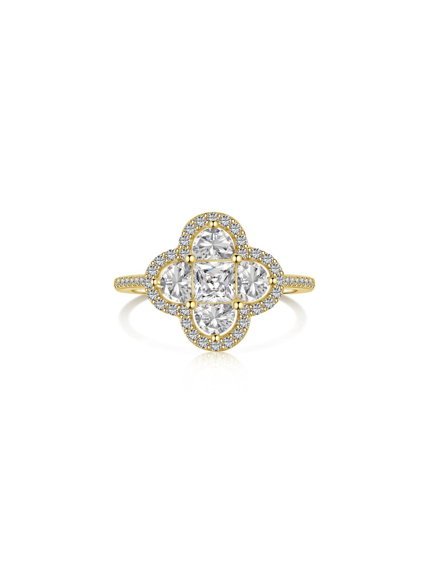 FOUR-LEAF CLOVER RING