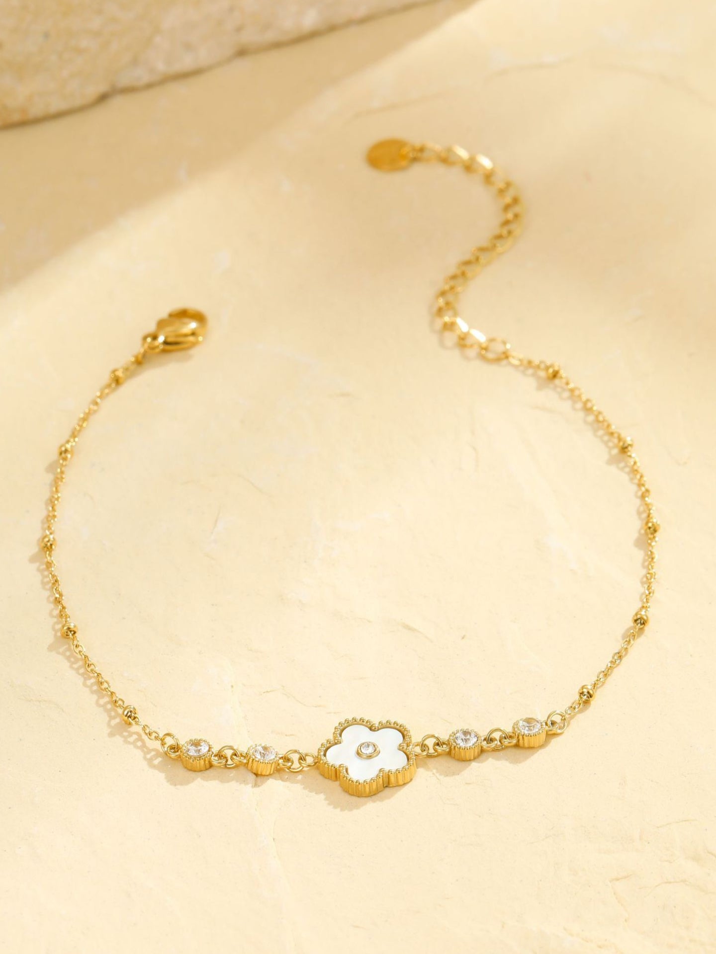 FIVE-PETAL FLOWER ANKLET