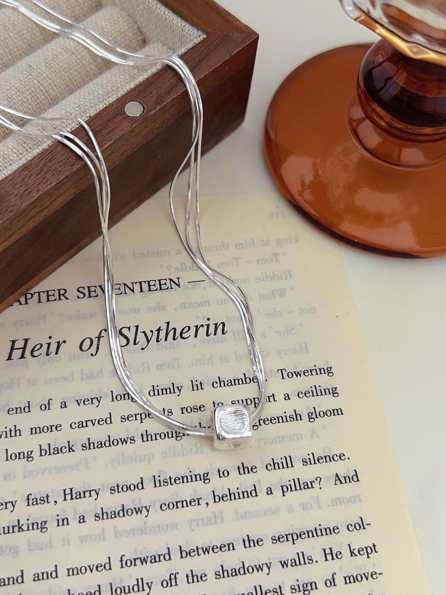 THREE-TIER CUBIC NECKLACE