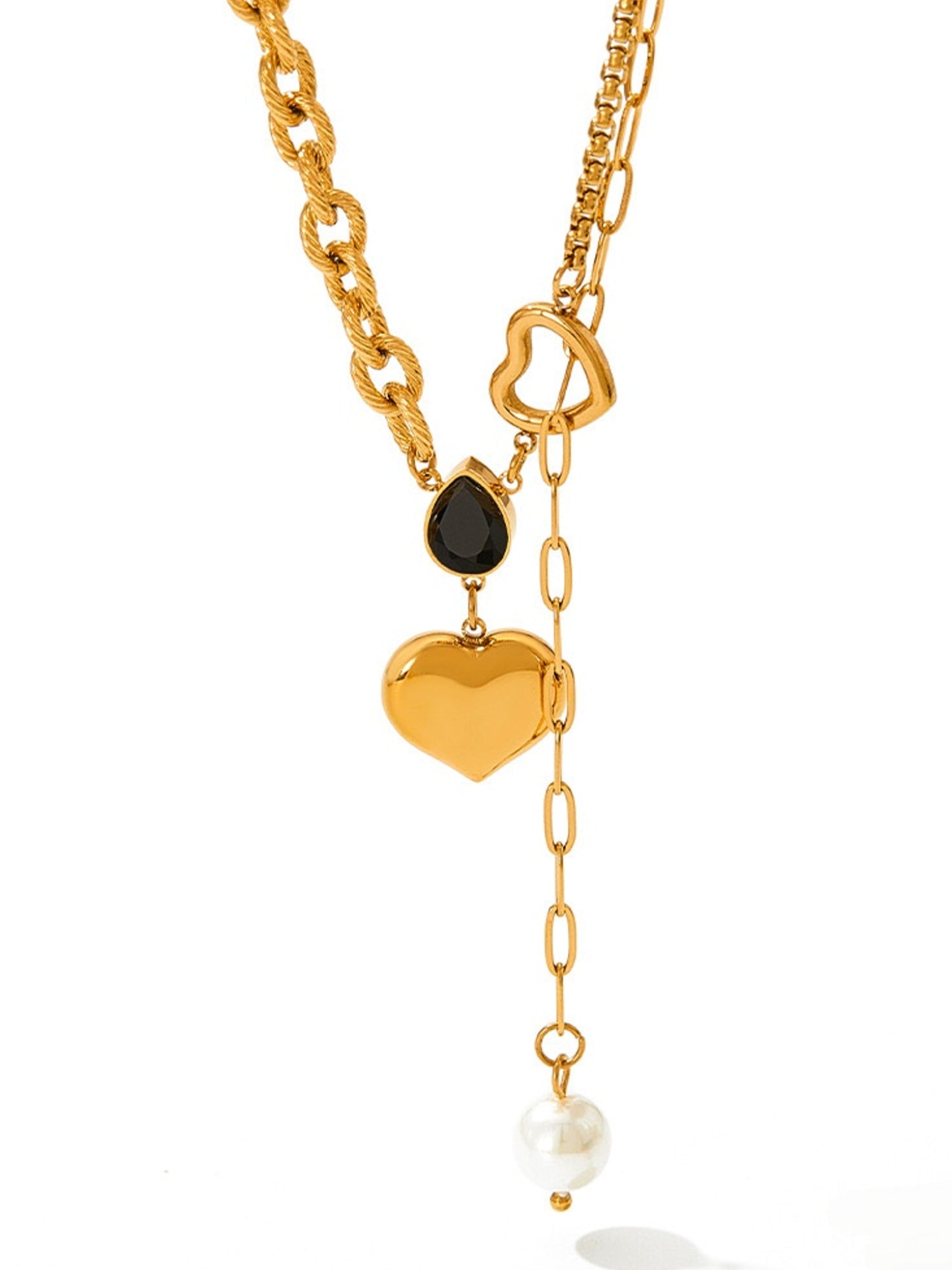 HEART TASSEL NECKLACE