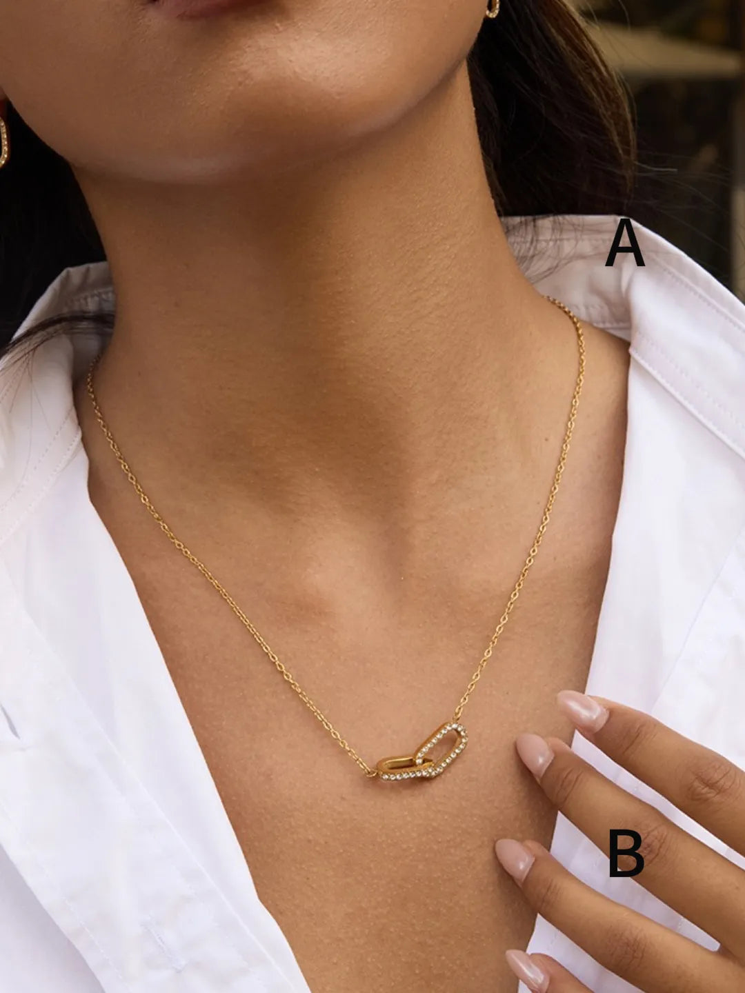 ZIRCON CIRCLE NECKLACE