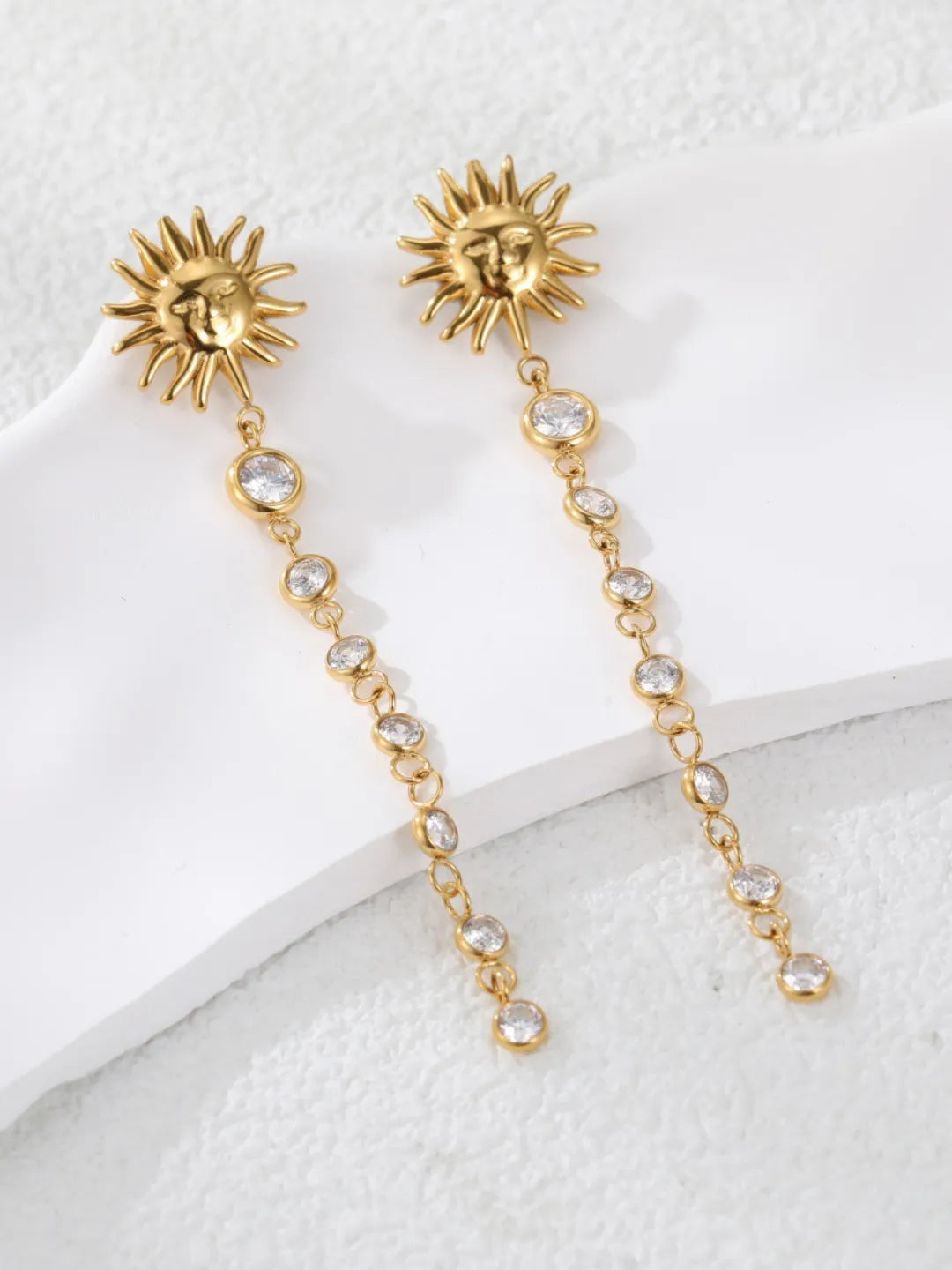SUN ZIRCON EARRINGS