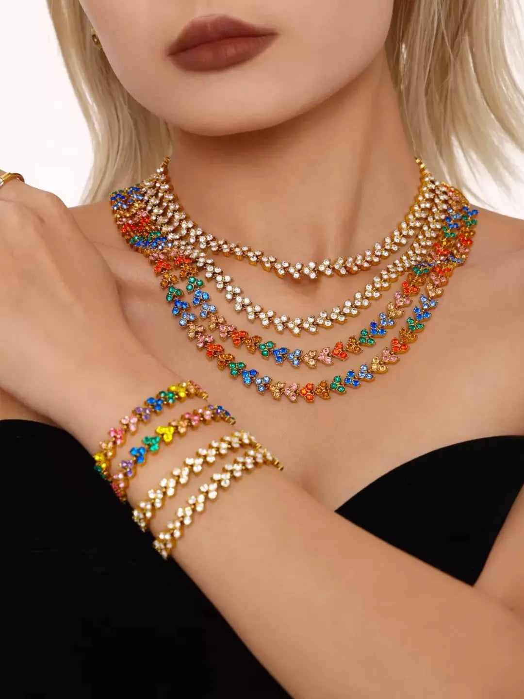 DOPAMINE ZIRCON NECKLACE