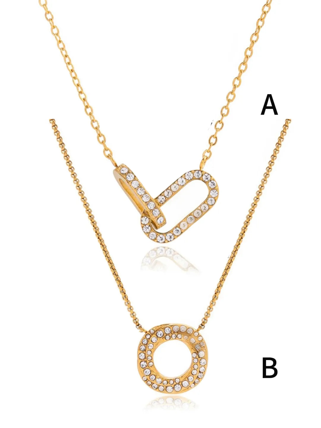 ZIRCON CIRCLE NECKLACE