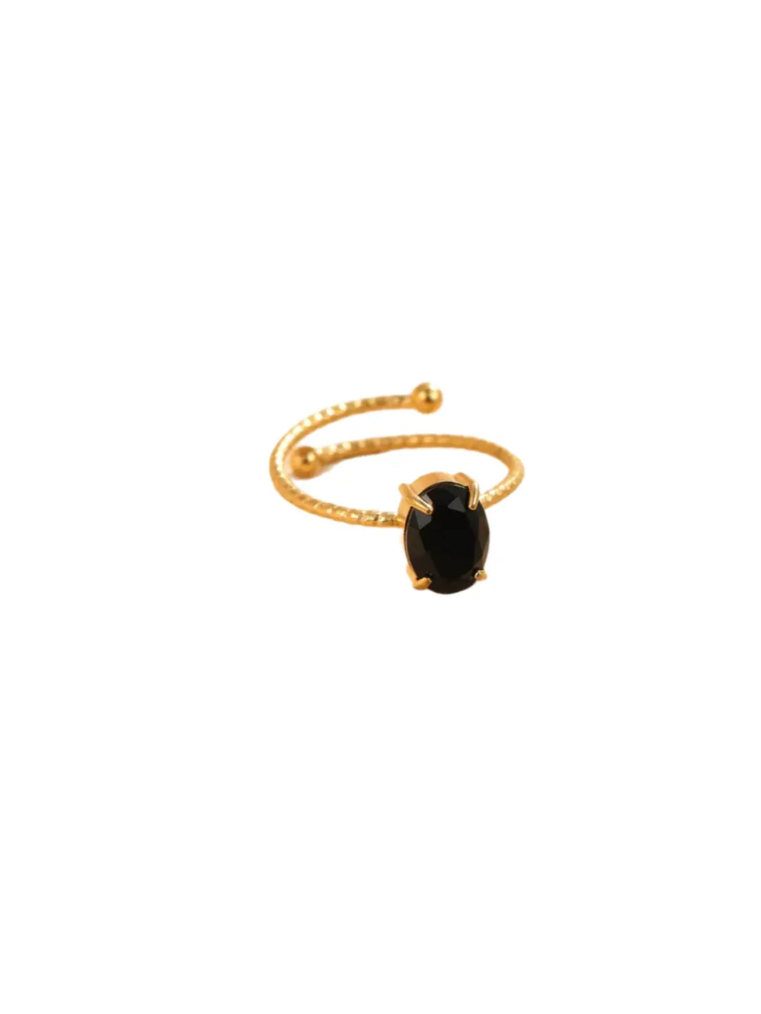 OVAL ZIRCON CLAW RING