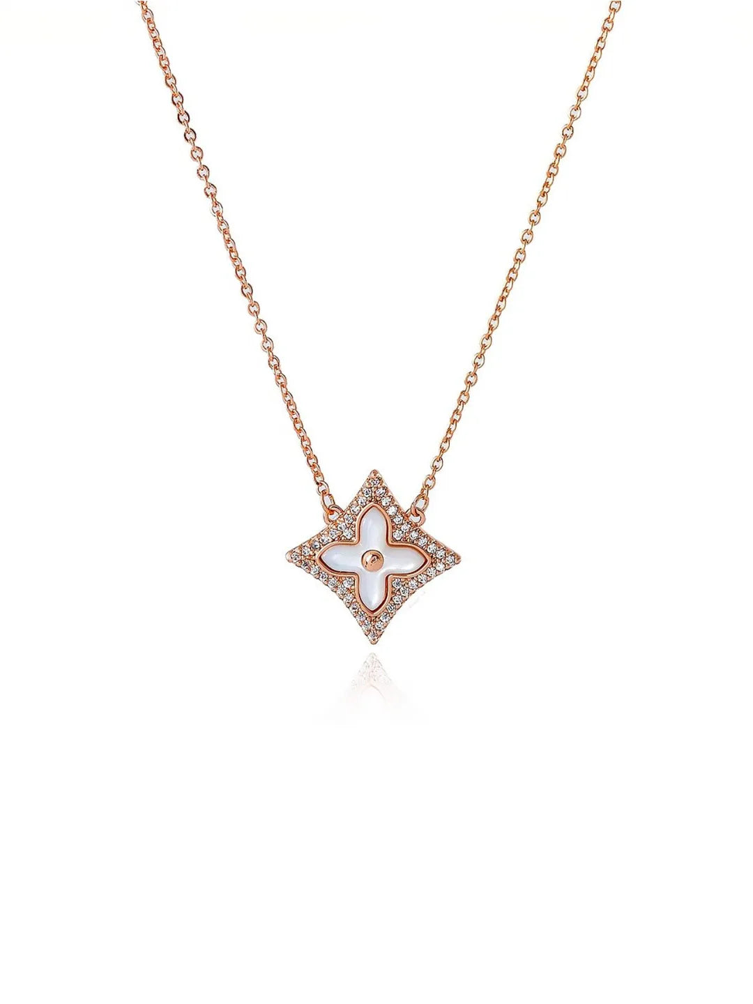 CLOVER MOTHER-OF-PEARL NECKLACE