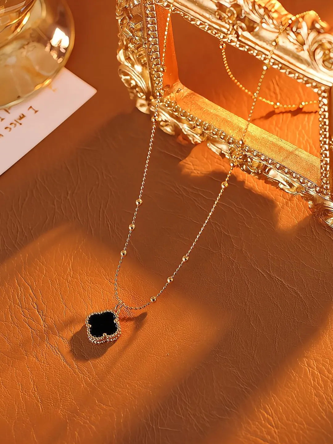 BLACK CLOVER NECKLACE
