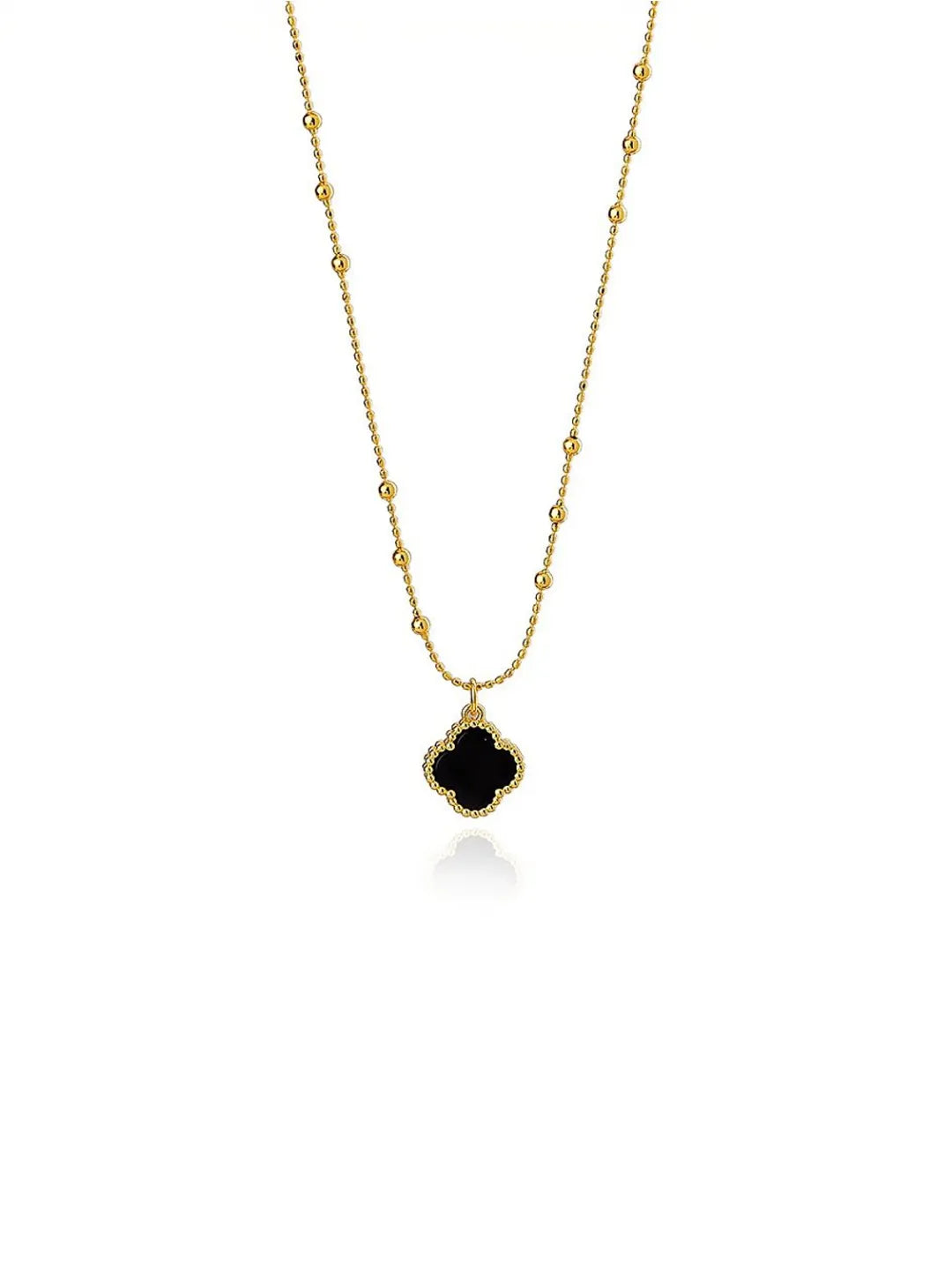 BLACK CLOVER NECKLACE